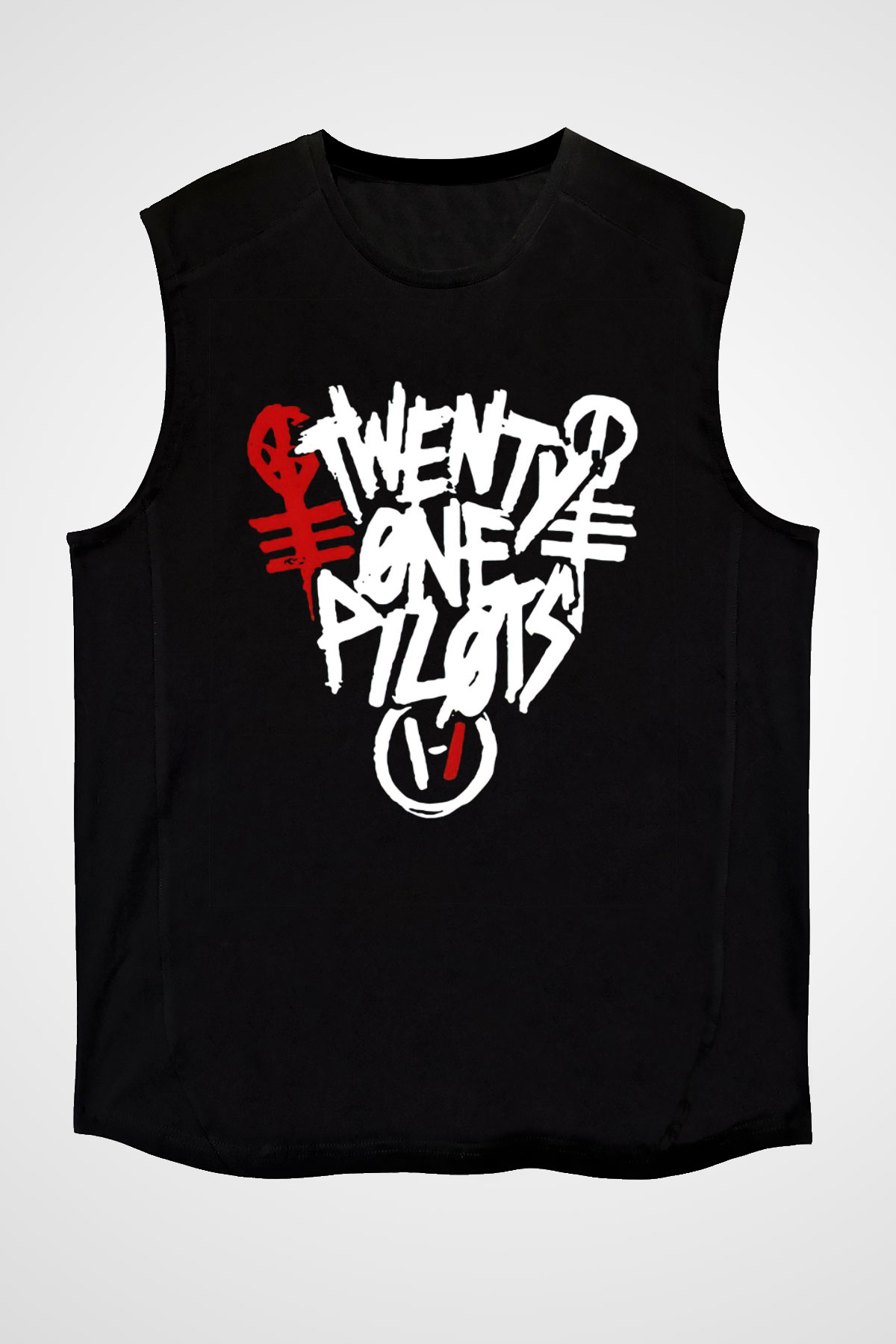 Twenty One Pilots Siyah Unisex Kolsuz Tişört