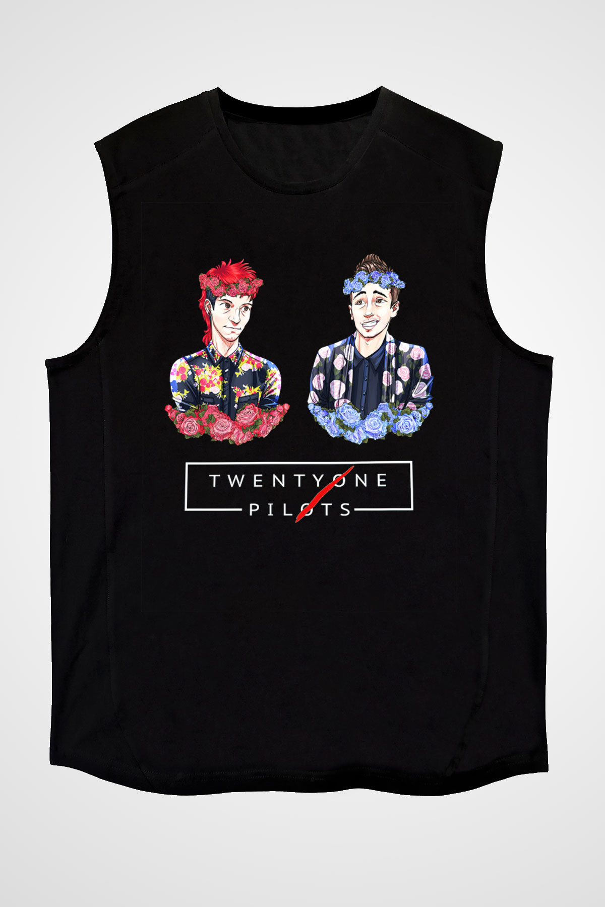 Twenty One Pilots Siyah Unisex Kolsuz Tişört