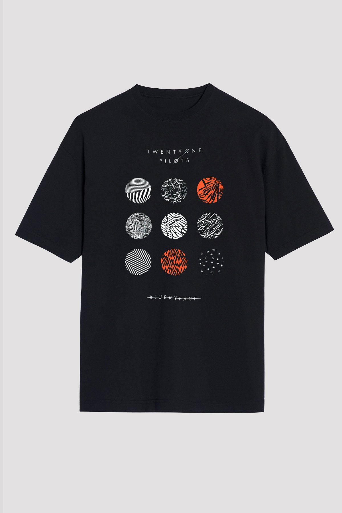 Twenty One Pilots Siyah Unisex Oversize Tişört T-Shirt