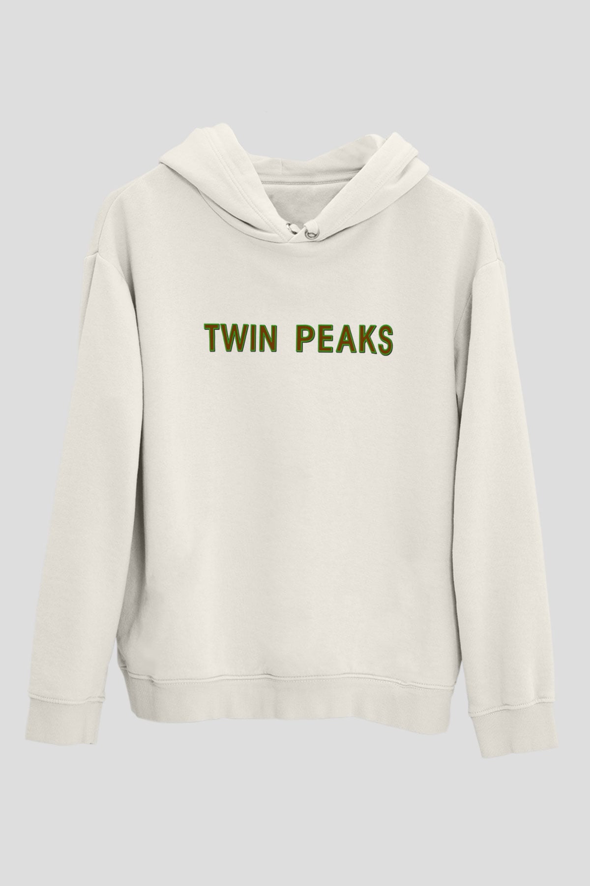 Twin Peaks Beyaz Unisex Kapşonlu Sweatshirt