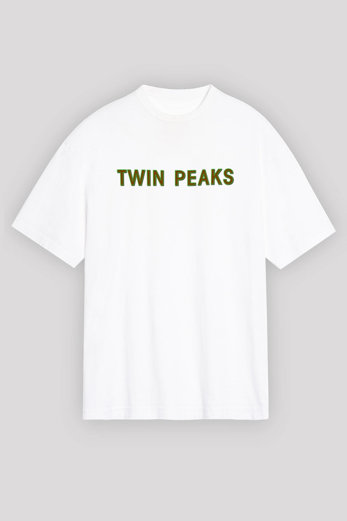 Twin Peaks Beyaz Unisex Oversize Tişört T-Shirt