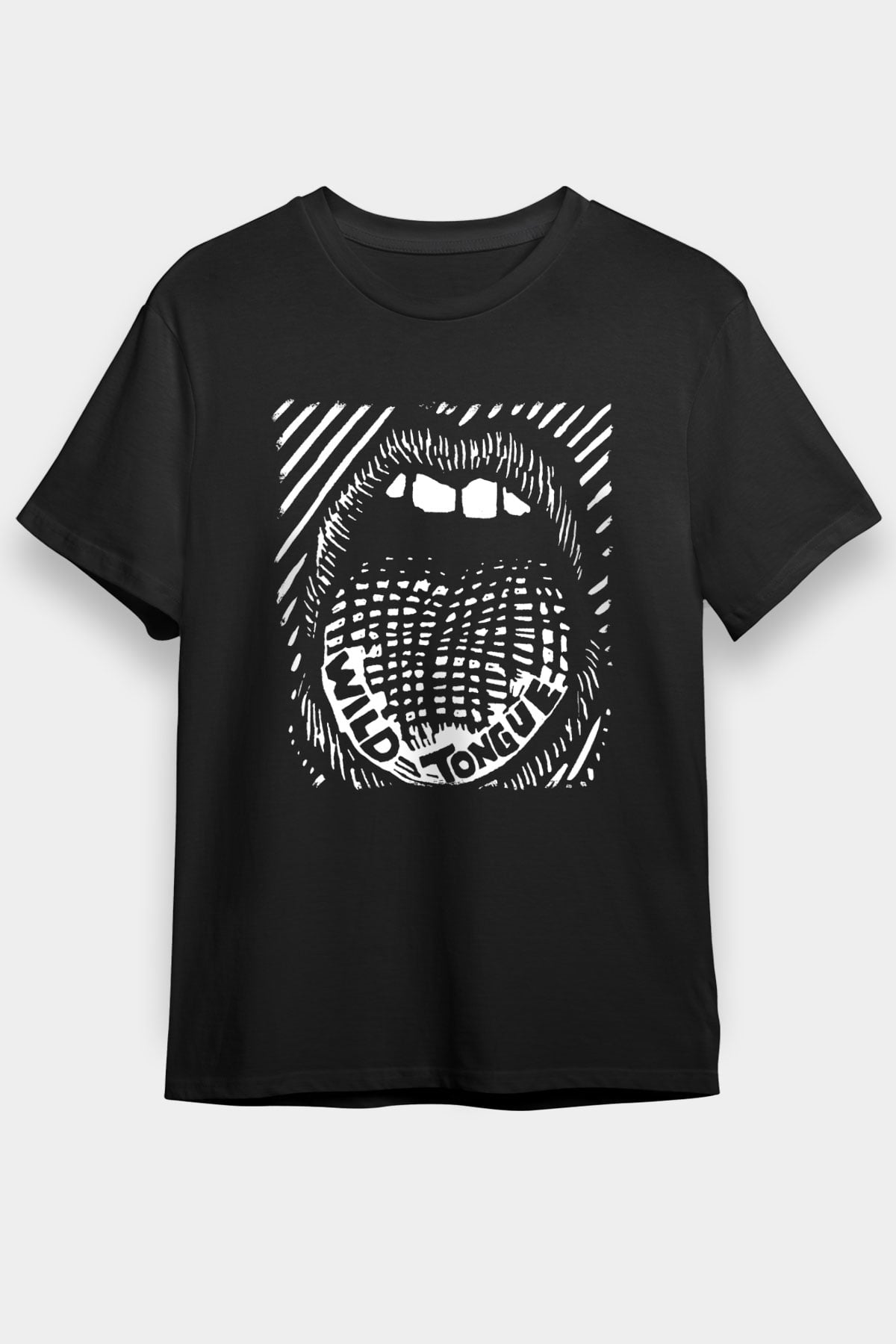Twin Tribes Baskılı Unisex Siyah Tişört - Tshirt