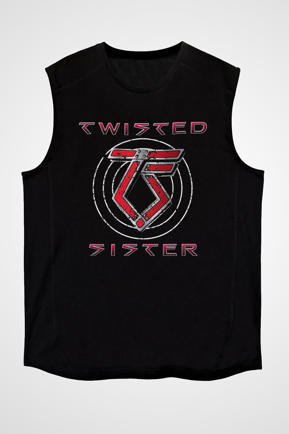 Twisted Sister Siyah Unisex Kolsuz Tişört