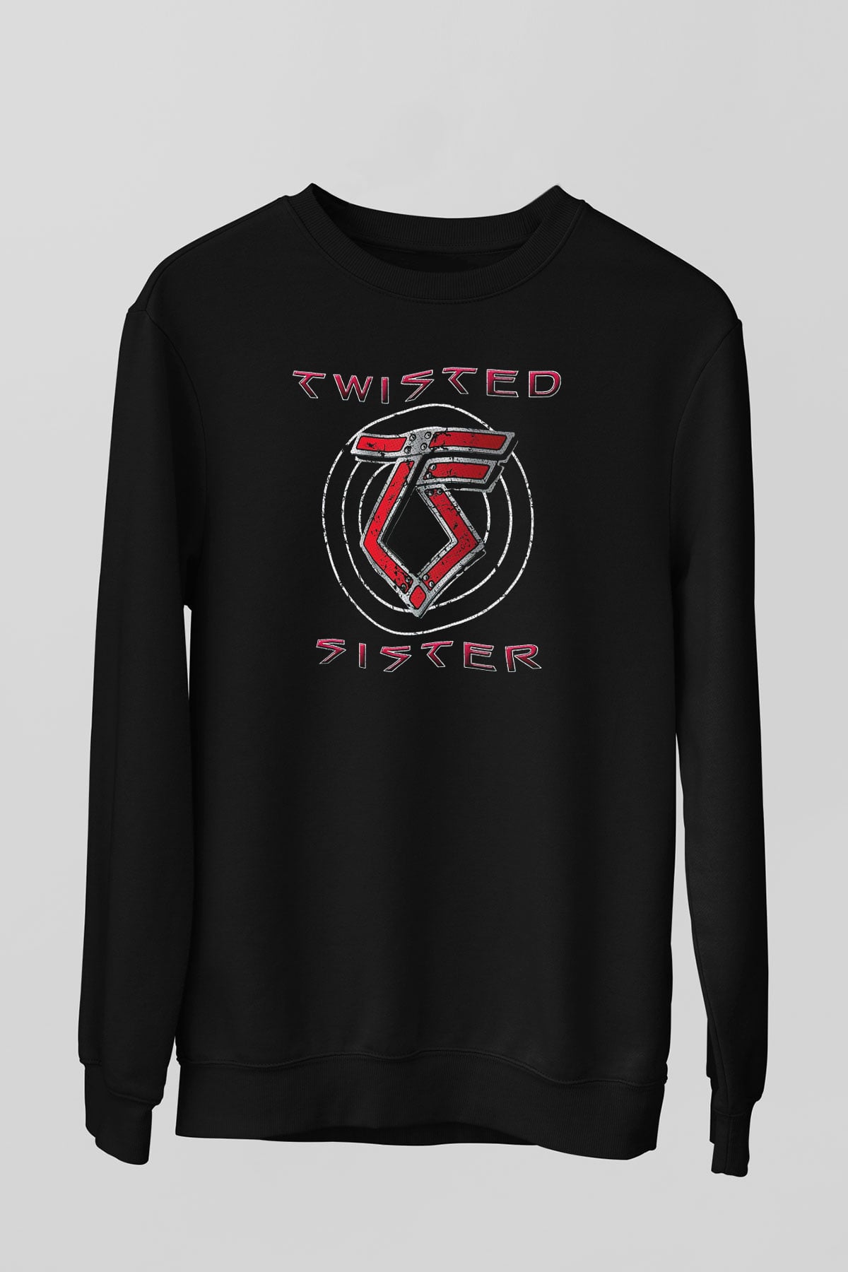 Twisted Sister Siyah Unisex Sweatshirt