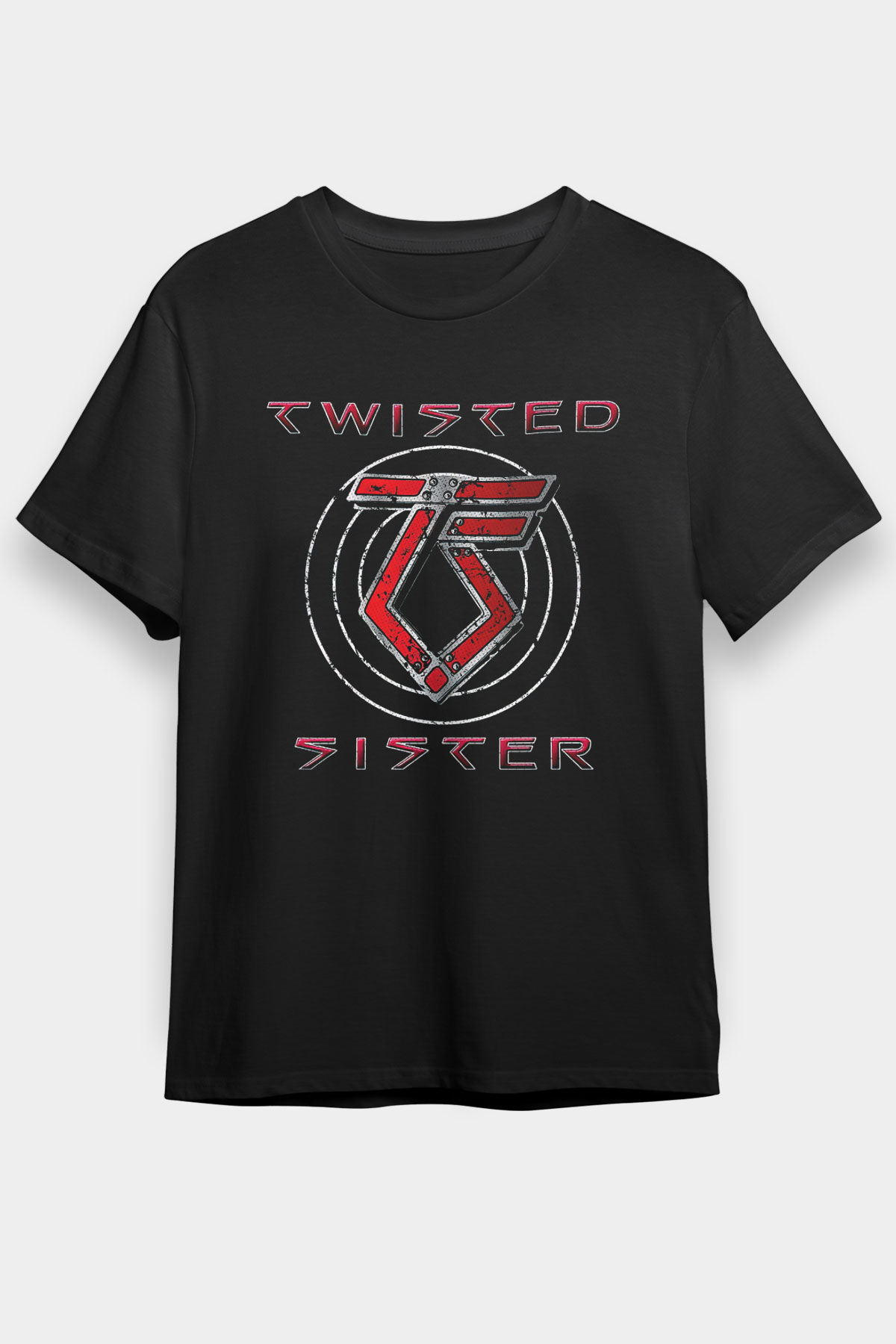 Twisted Sister Siyah Unisex Tişört T-Shirt - TişörtFabrikası