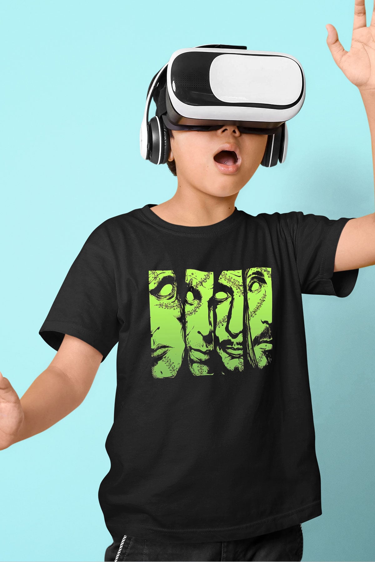 Type O Negative Baskılı Siyah Unisex Çocuk Tişört