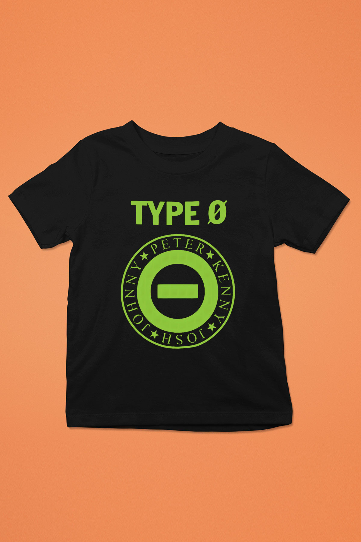 Type O Negative Baskılı Siyah Unisex Çocuk Tişört
