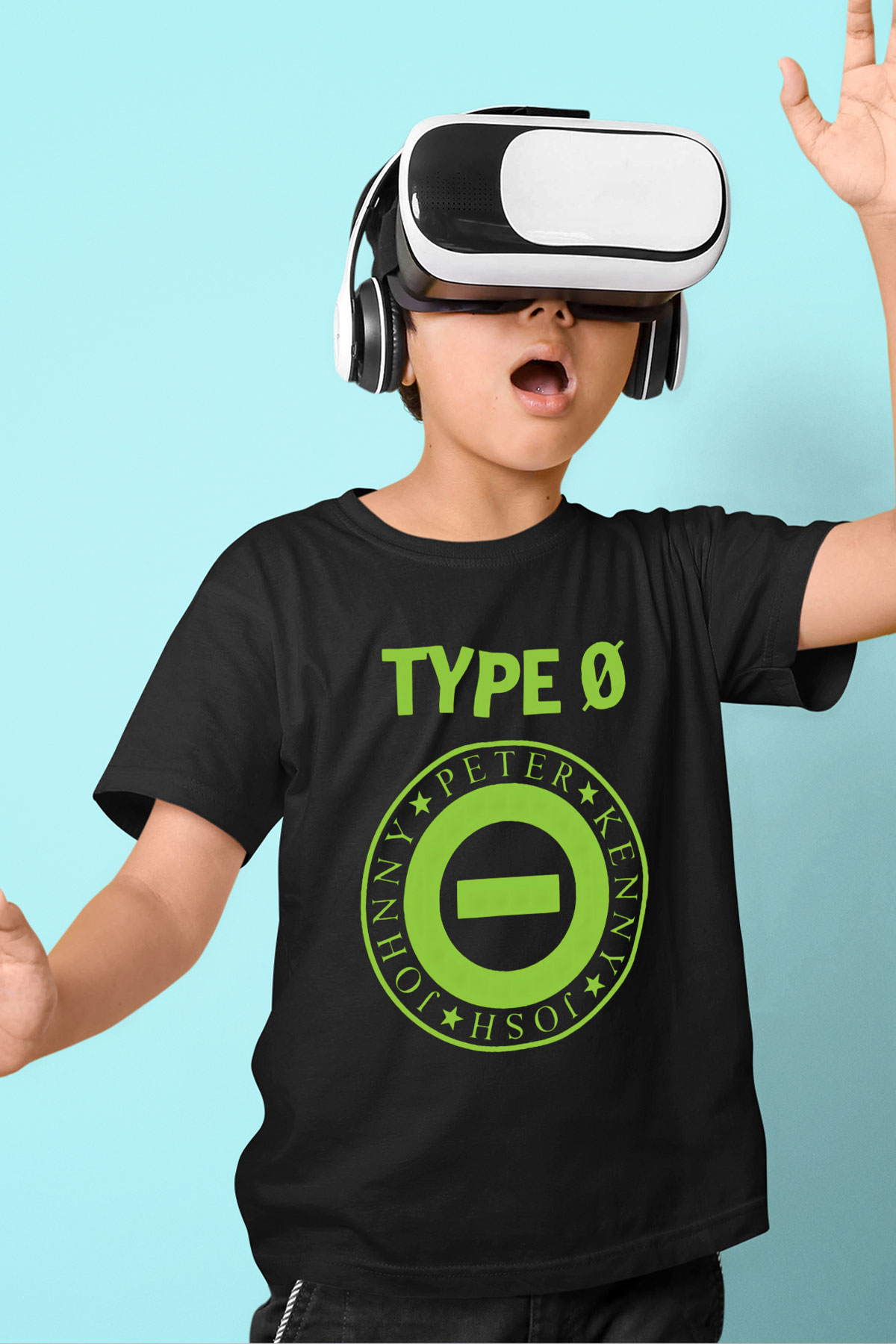 Type O Negative Baskılı Siyah Unisex Çocuk Tişört