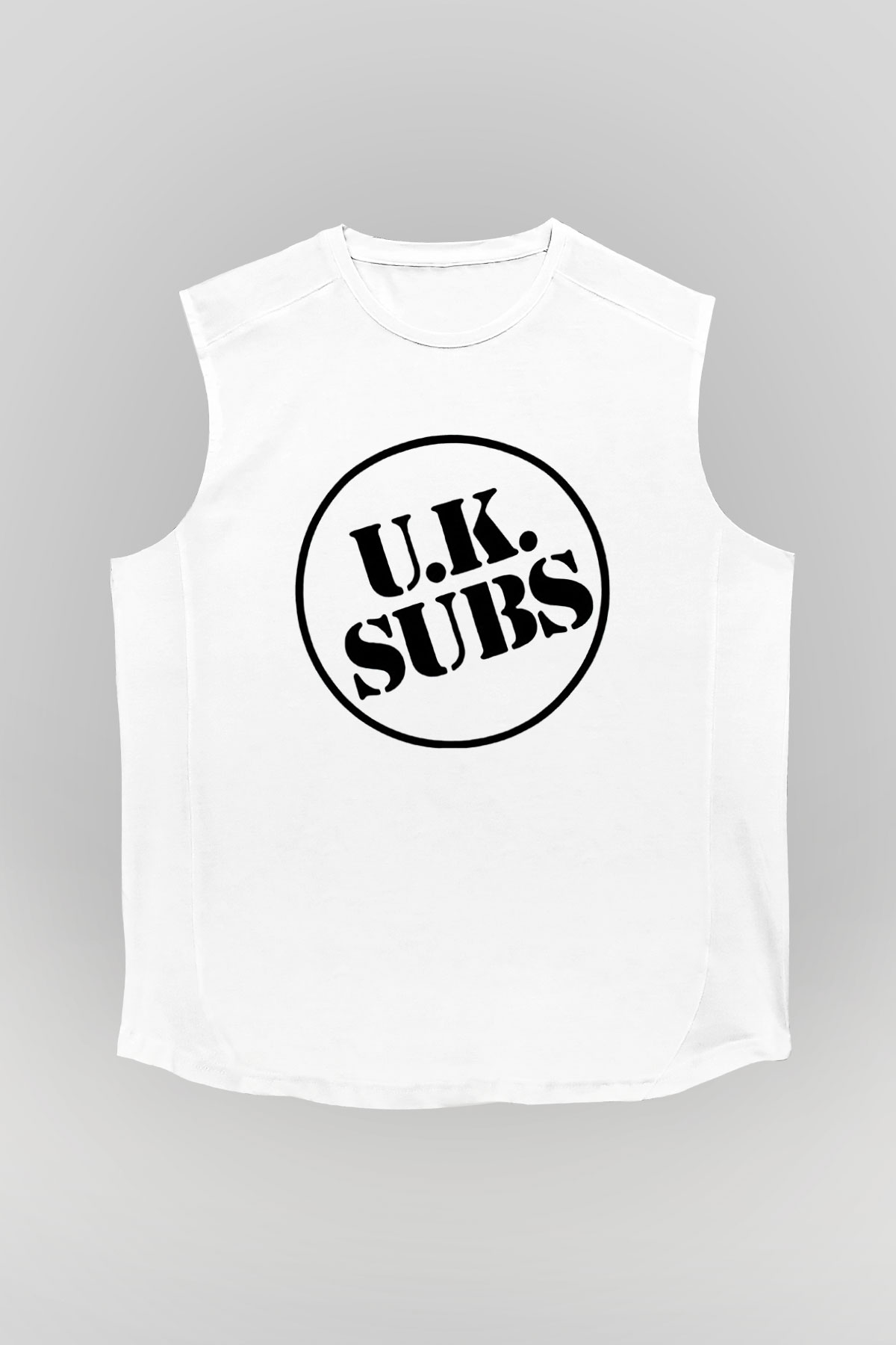 U.K. Subs Beyaz Unisex Kolsuz Tişört