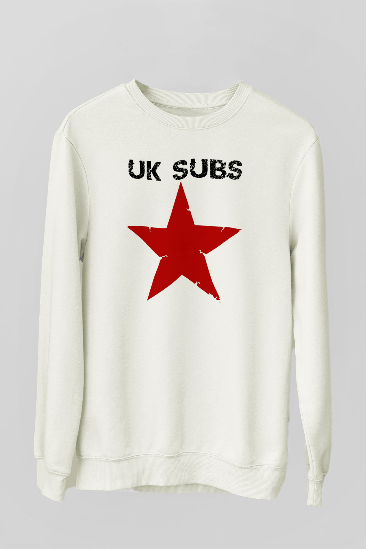 U.K. Subs Beyaz Unisex Sweatshirt