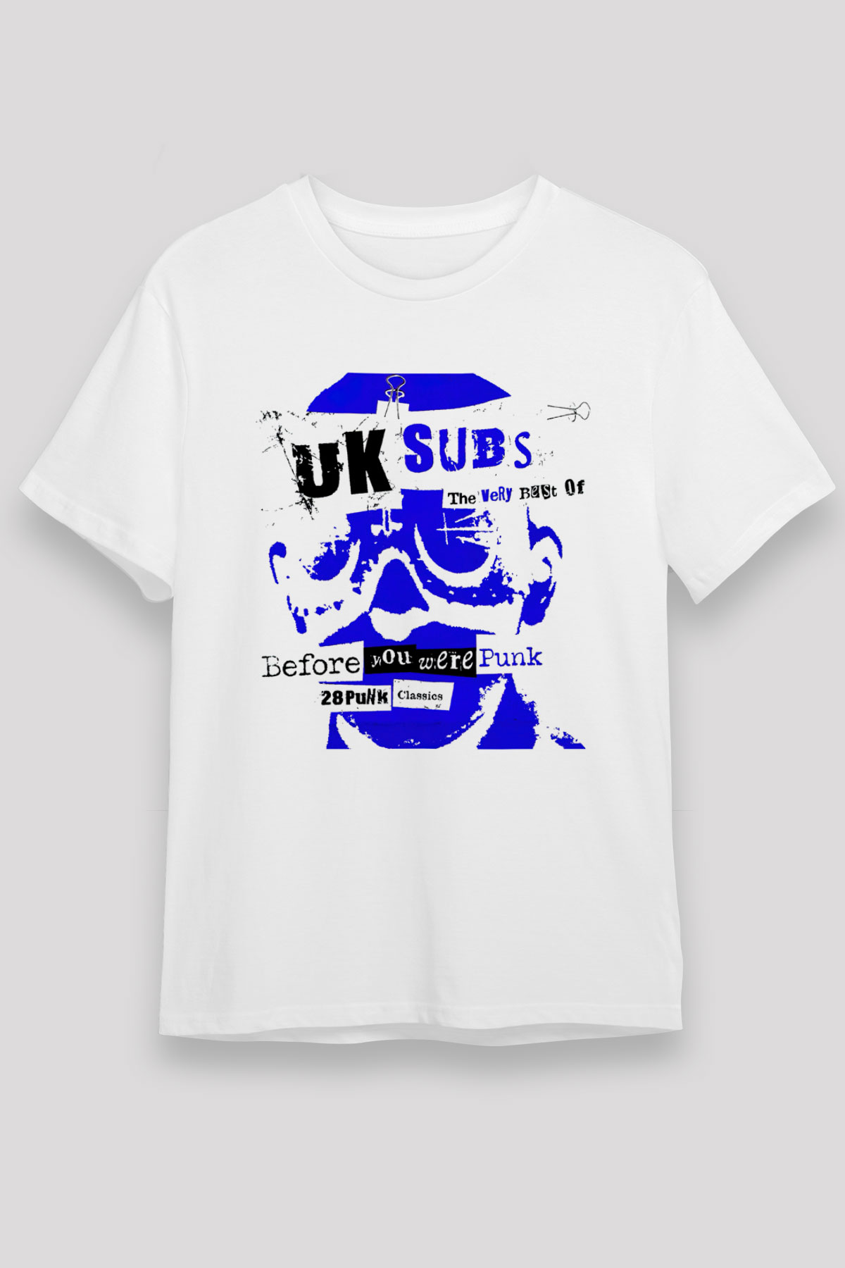 U.K. Subs Beyaz Unisex Tişört T-Shirt - TişörtFabrikası