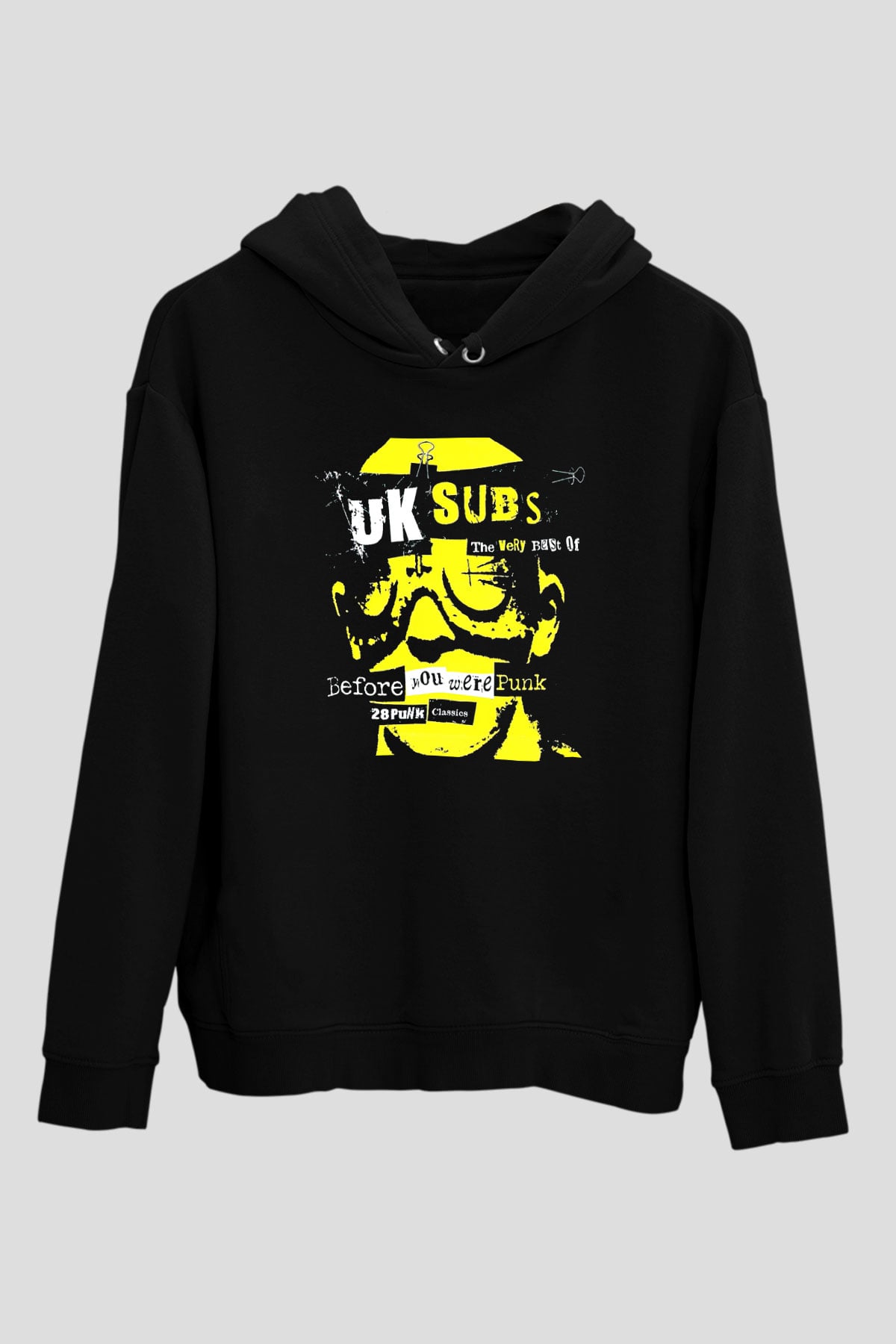 U.K. Subs Siyah Unisex Hoodie