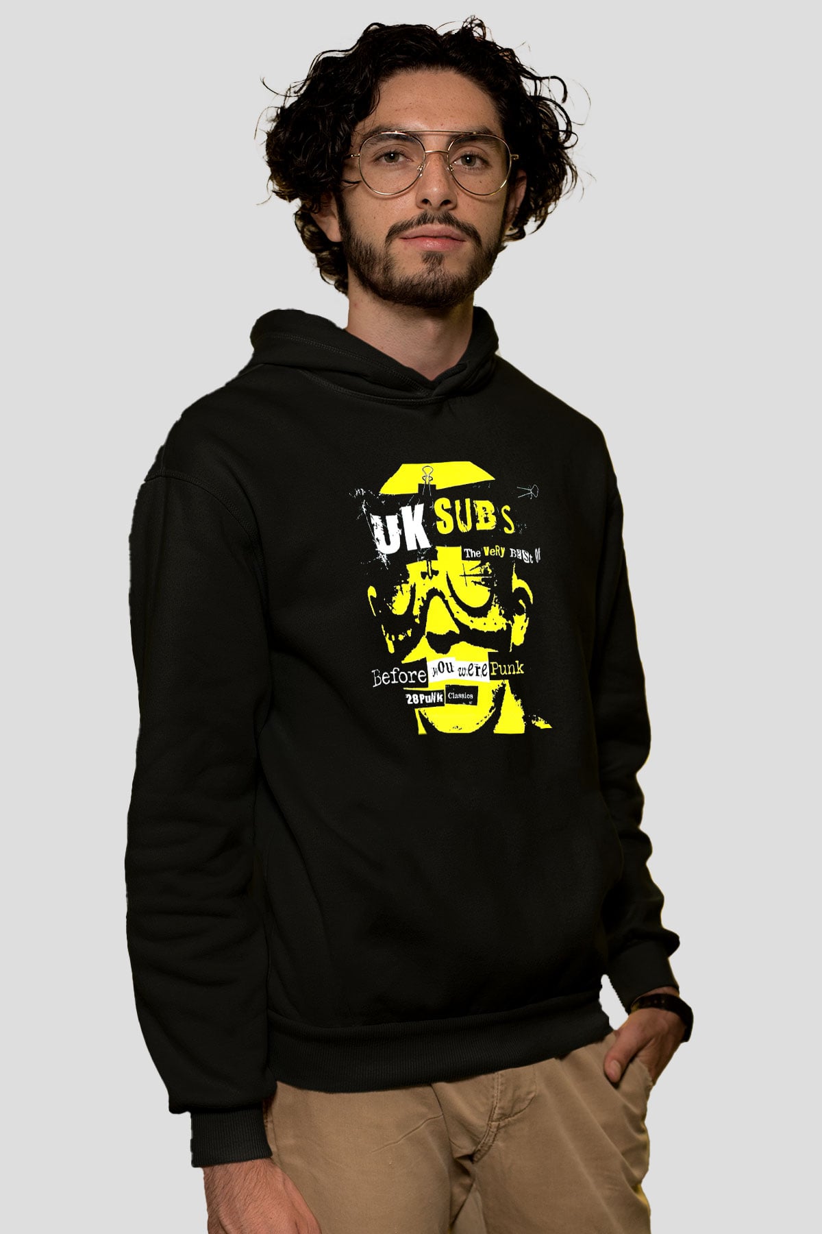 U.K. Subs Siyah Unisex Hoodie