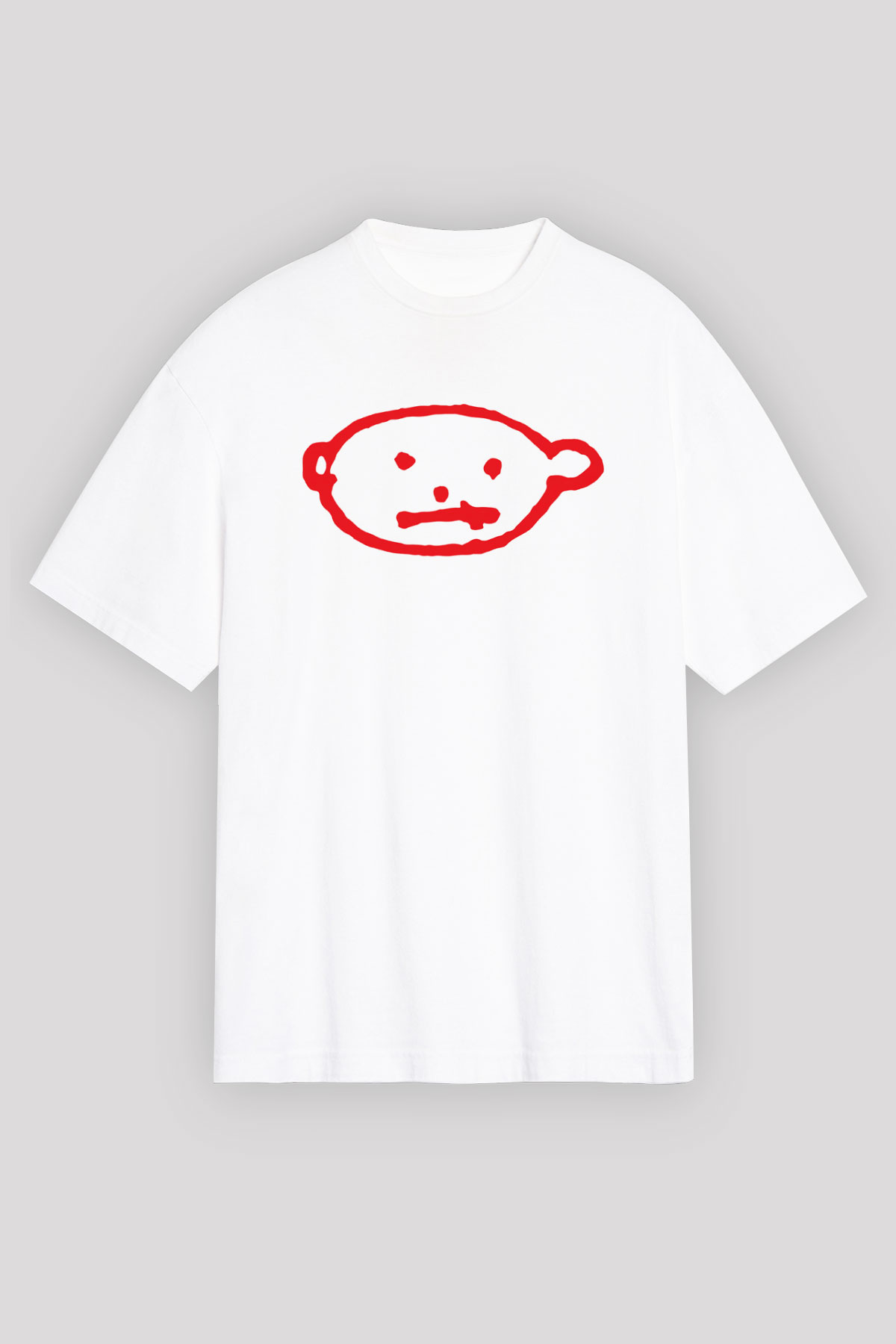 U2 Beyaz Unisex Oversize Tişört T-Shirt