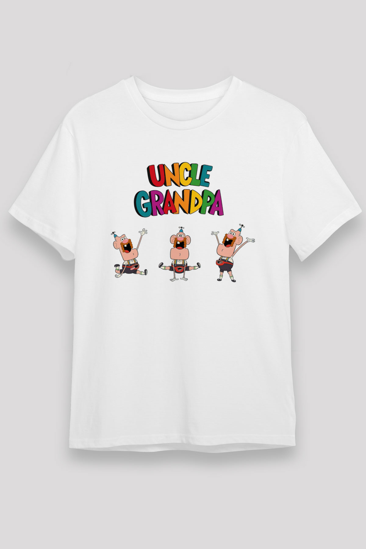 Uncle Grandpa Beyaz Unisex Tişört T-Shirt