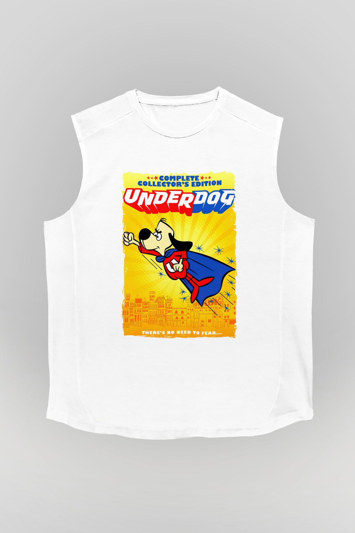 Underdog Beyaz Unisex  Kolsuz Tişört