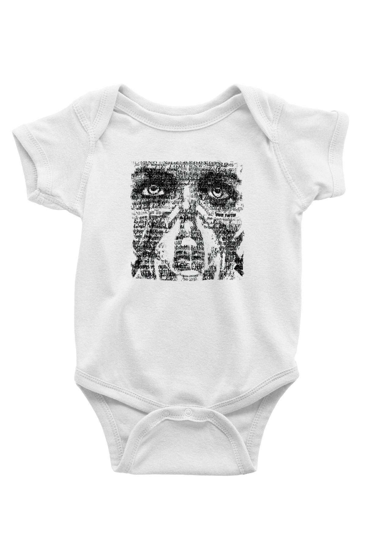 Underoath Baskılı Beyaz Unisex Bebek Body - Zıbın