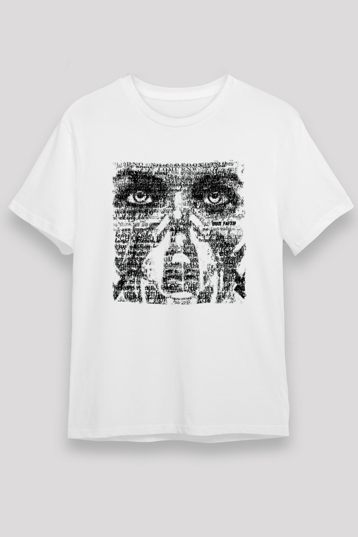 Underoath Baskılı Unisex Beyaz Tişört - Tshirt