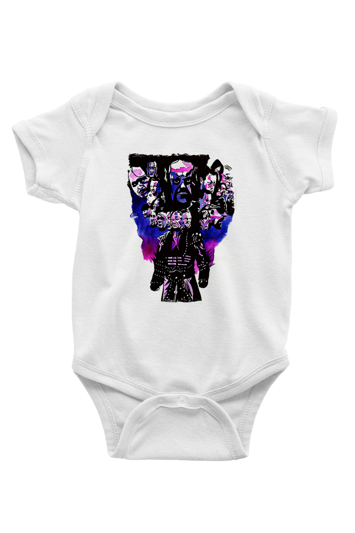 Undertaker Baskılı Beyaz Unisex Bebek Body - Zıbın