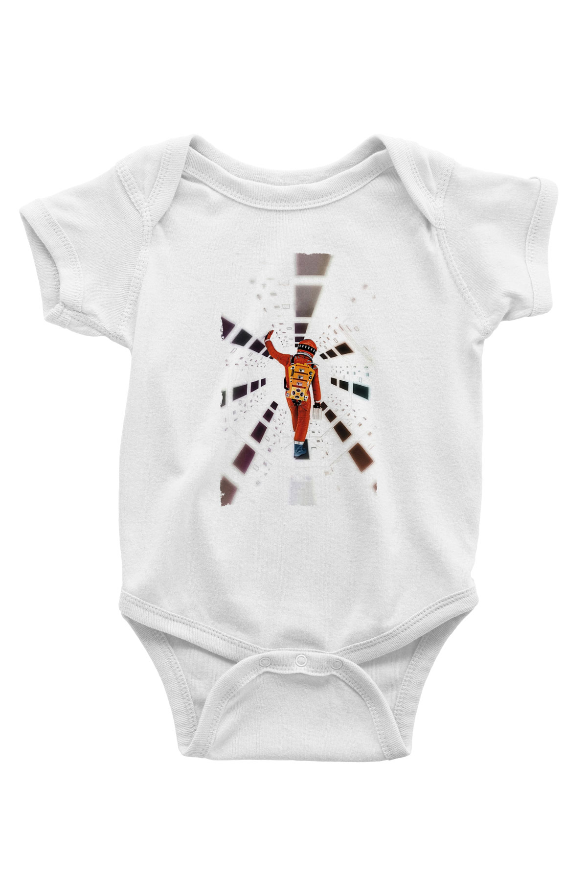 Unisex 2001 Bir Uzay Destanı-2001 A Space Odyssey Baskılı Bebek Body - Zıbın