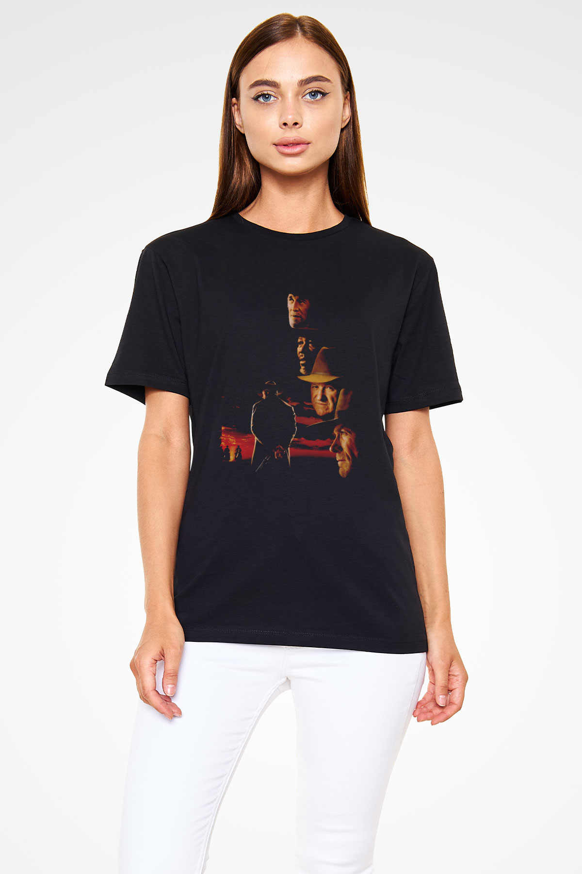 Affedilmeyen (Unforgiven) Baskılı Siyah T-Shirt