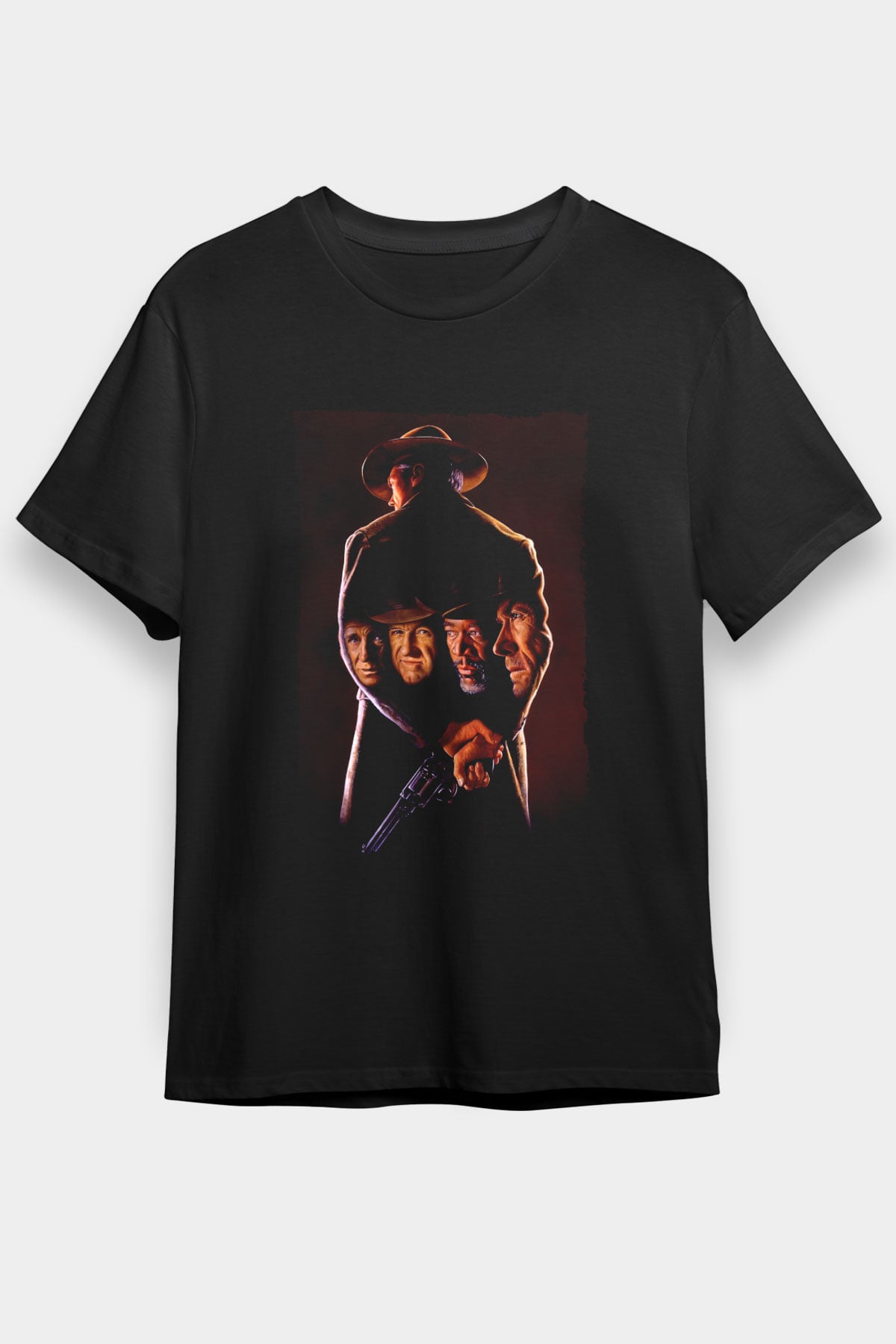Affedilmeyen (Unforgiven) Baskılı Siyah Tshirt