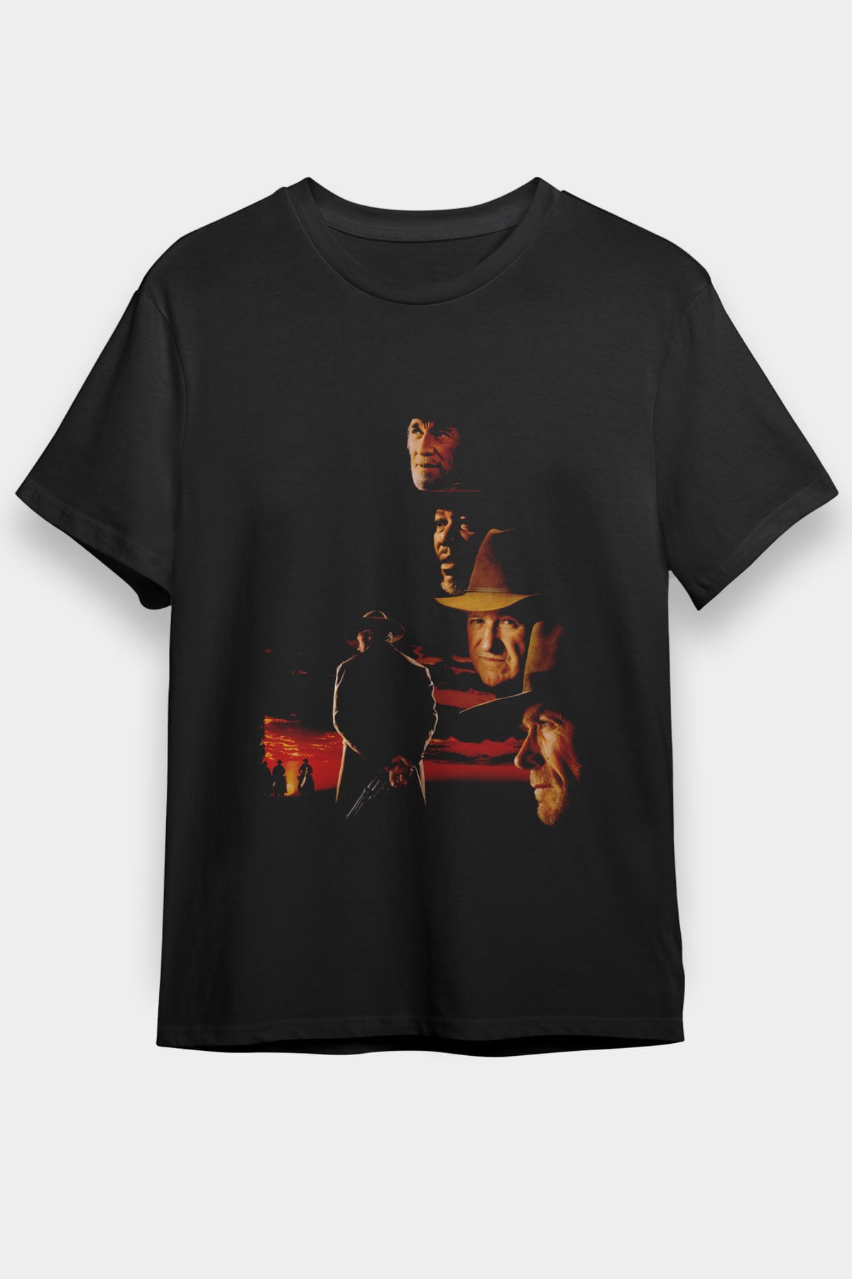 Affedilmeyen (Unforgiven) Baskılı Siyah T-Shirt
