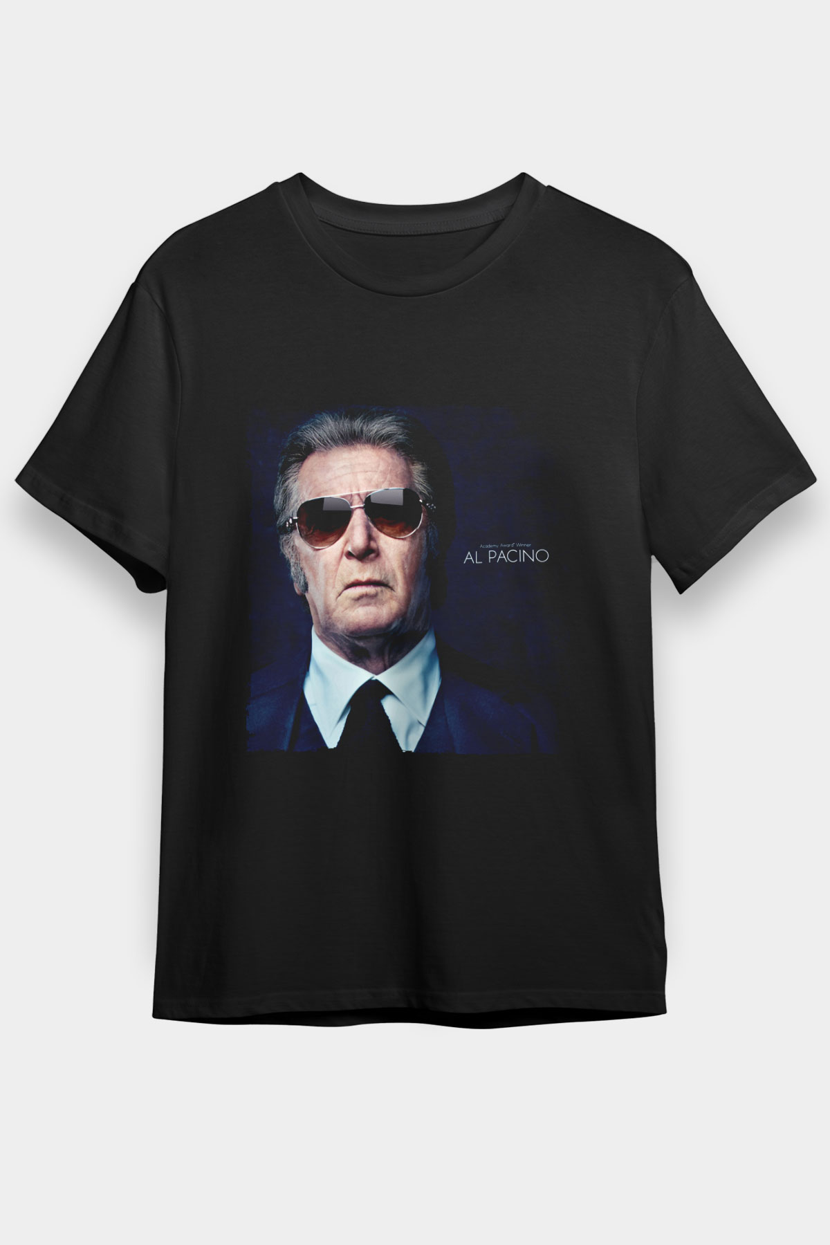 Al Pacino Baskılı Siyah T-Shirt