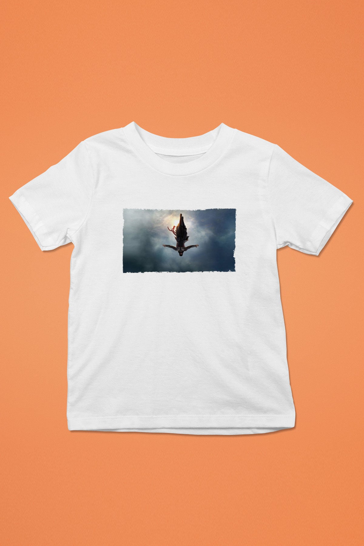 Unisex Assassins Creed Baskılı Beyaz Çocuk Tişört