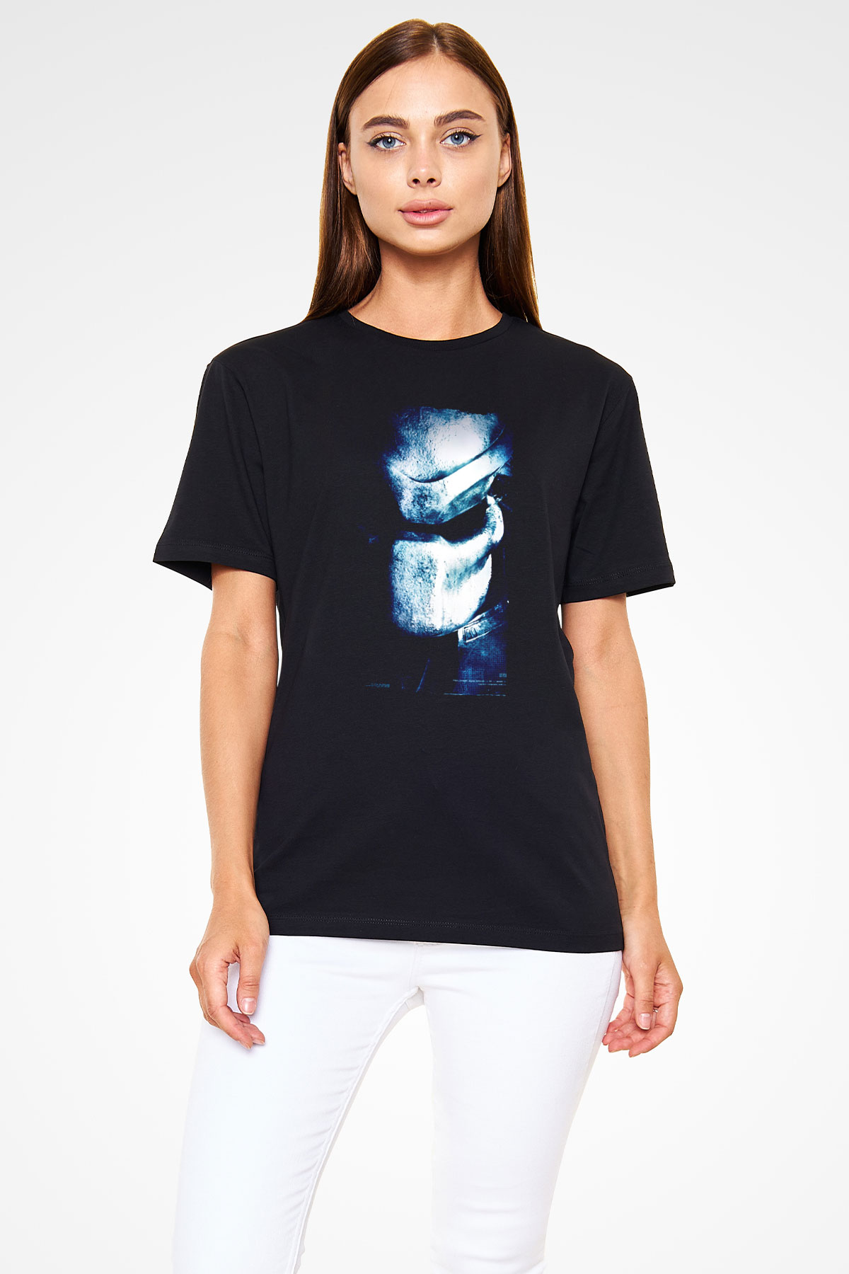 Av (Predator) Baskılı Siyah Tshirt