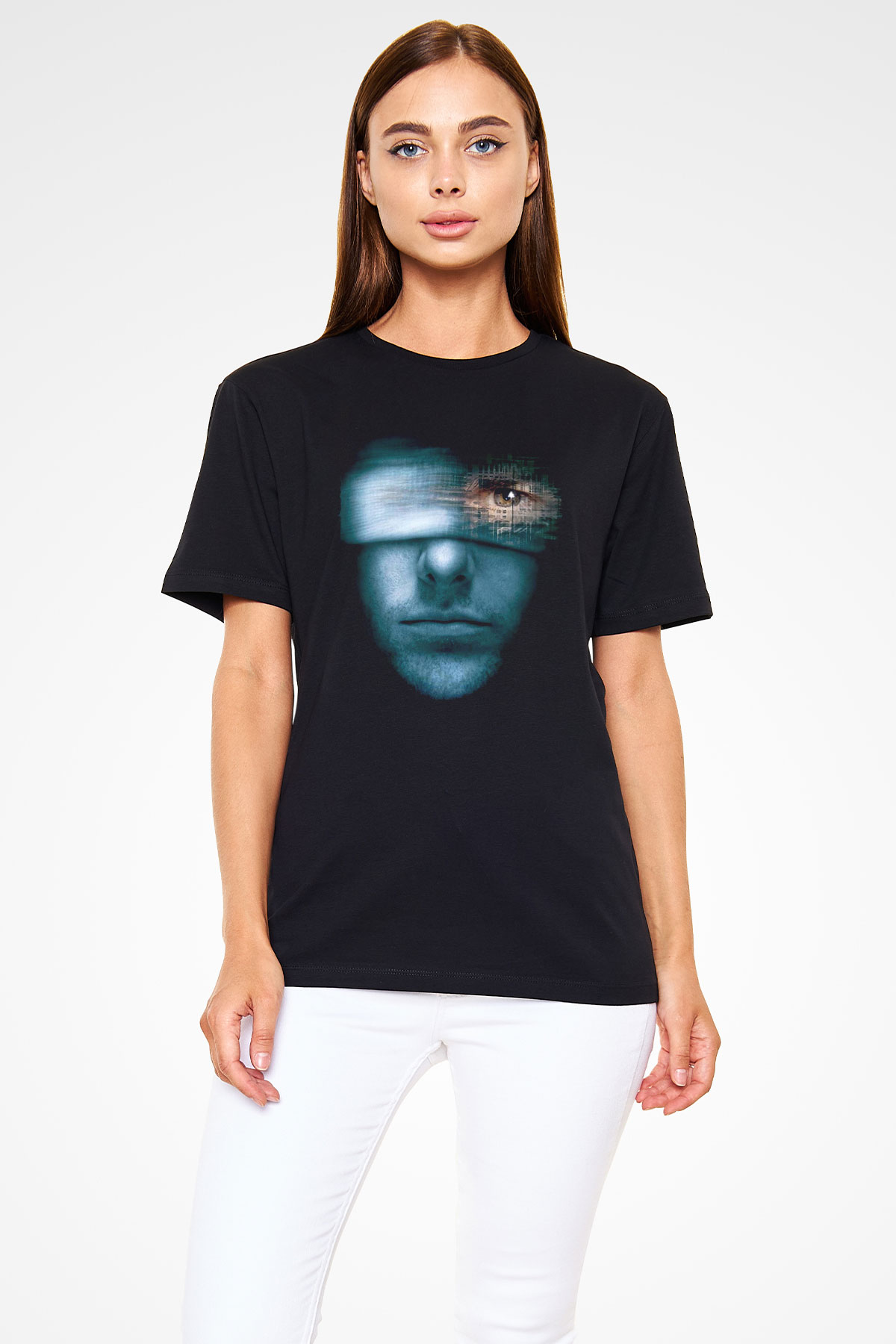 Azınlık Raporu (Minority Report) Baskılı Siyah T-Shirt