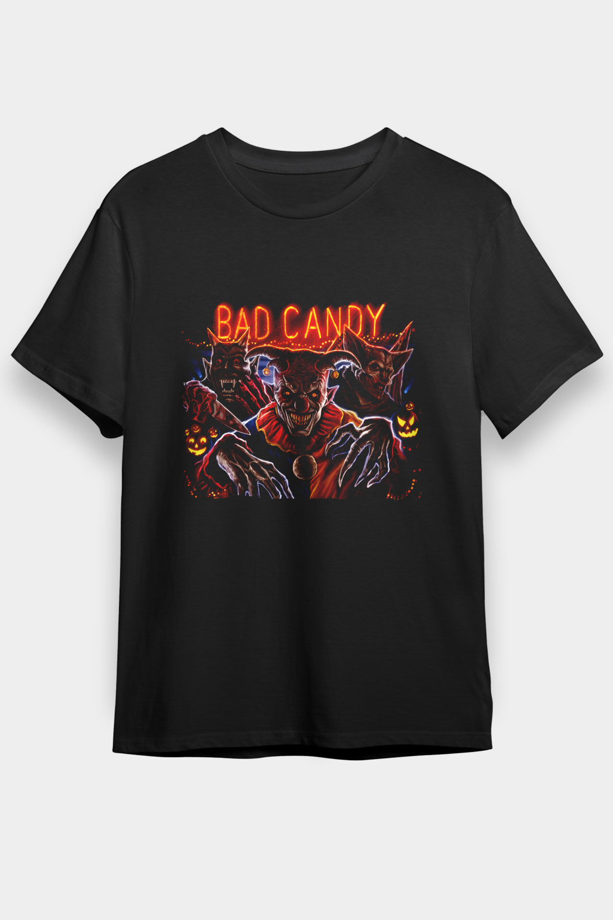 Bad Candy Baskılı Siyah Tshirt