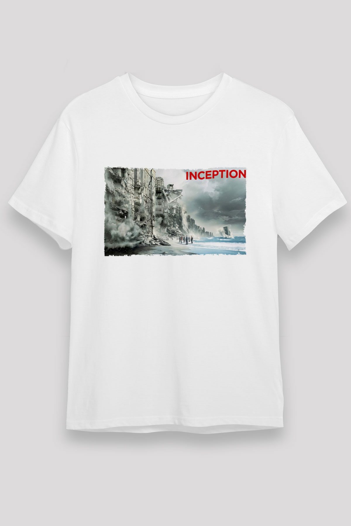 Başlangıç - Inception Baskılı Beyaz Tshirt