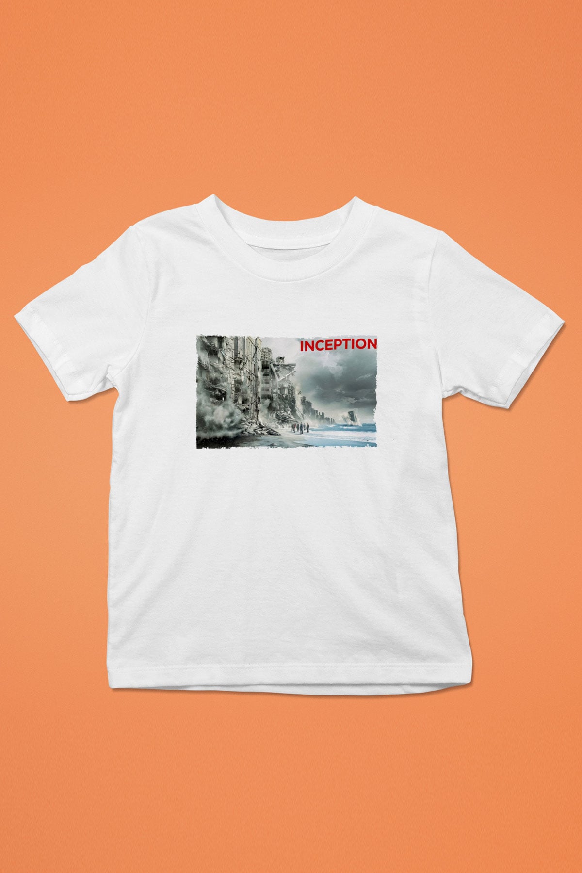 Unisex Başlangıç - Inception Baskılı Beyaz Çocuk Tshirt