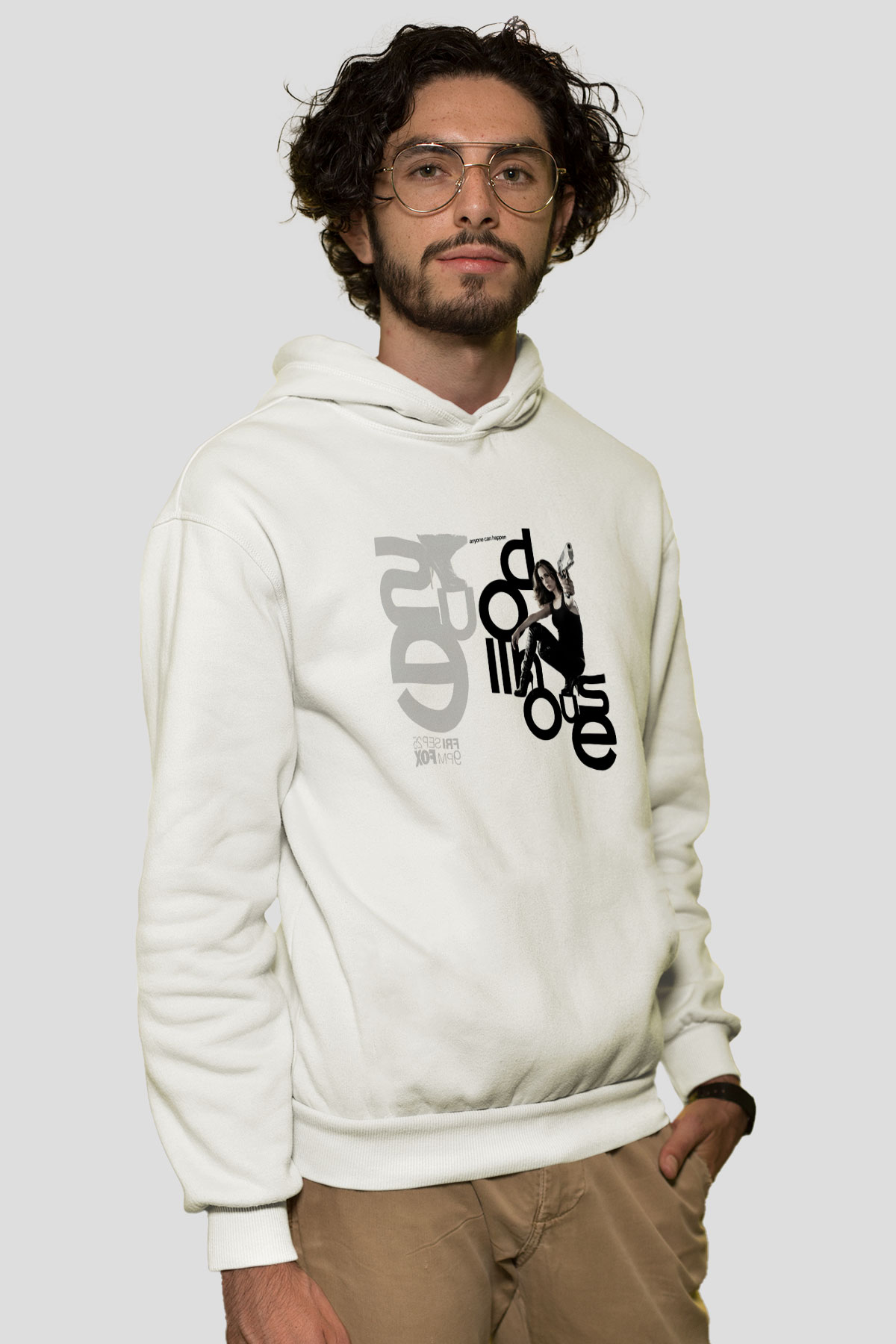 Unisex Bebek Evi - Dollhouse Baskılı Beyaz Kapüşonlu Sweatshirt