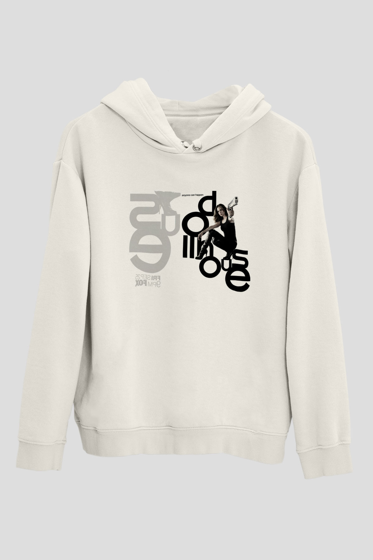 Unisex Bebek Evi - Dollhouse Baskılı Beyaz Kapüşonlu Sweatshirt