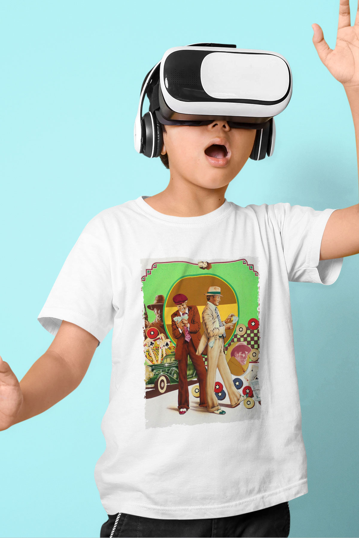 Unisex Belalılar (The Sting) Baskılı Beyaz Çocuk Tshirt