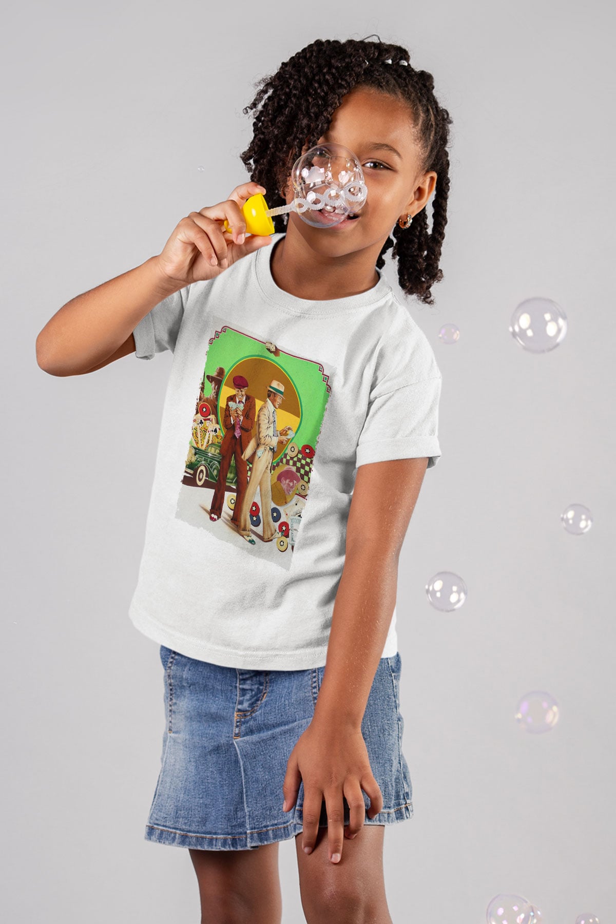 Unisex Belalılar (The Sting) Baskılı Beyaz Çocuk Tshirt
