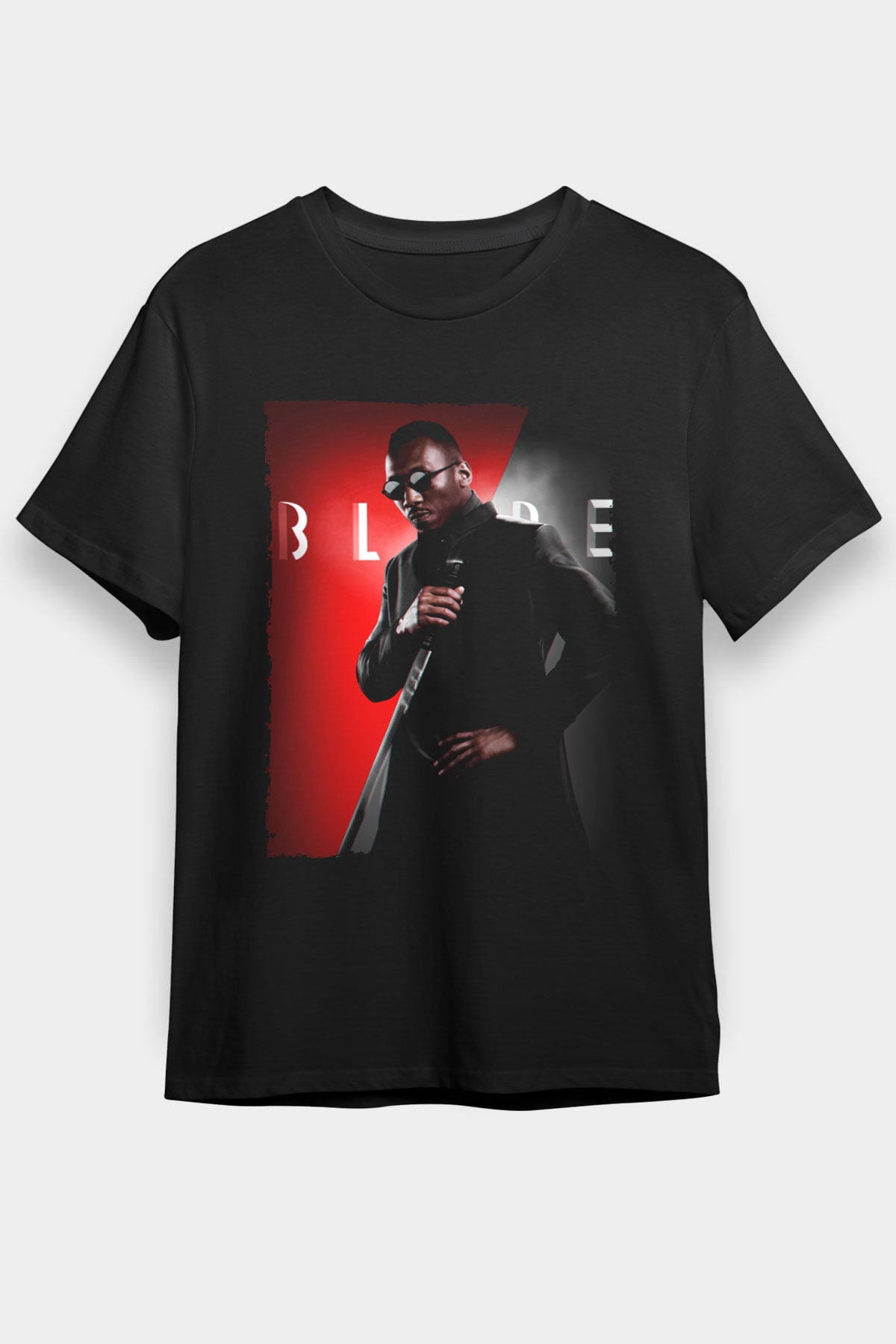 Blade Baskılı Siyah T-Shirt