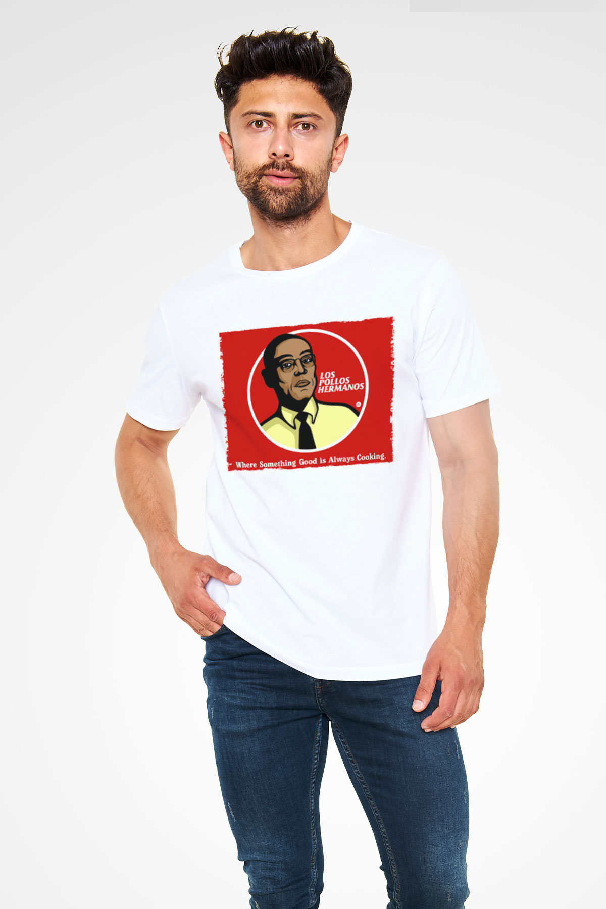 Breaking Bad Baskılı Beyaz Tişört