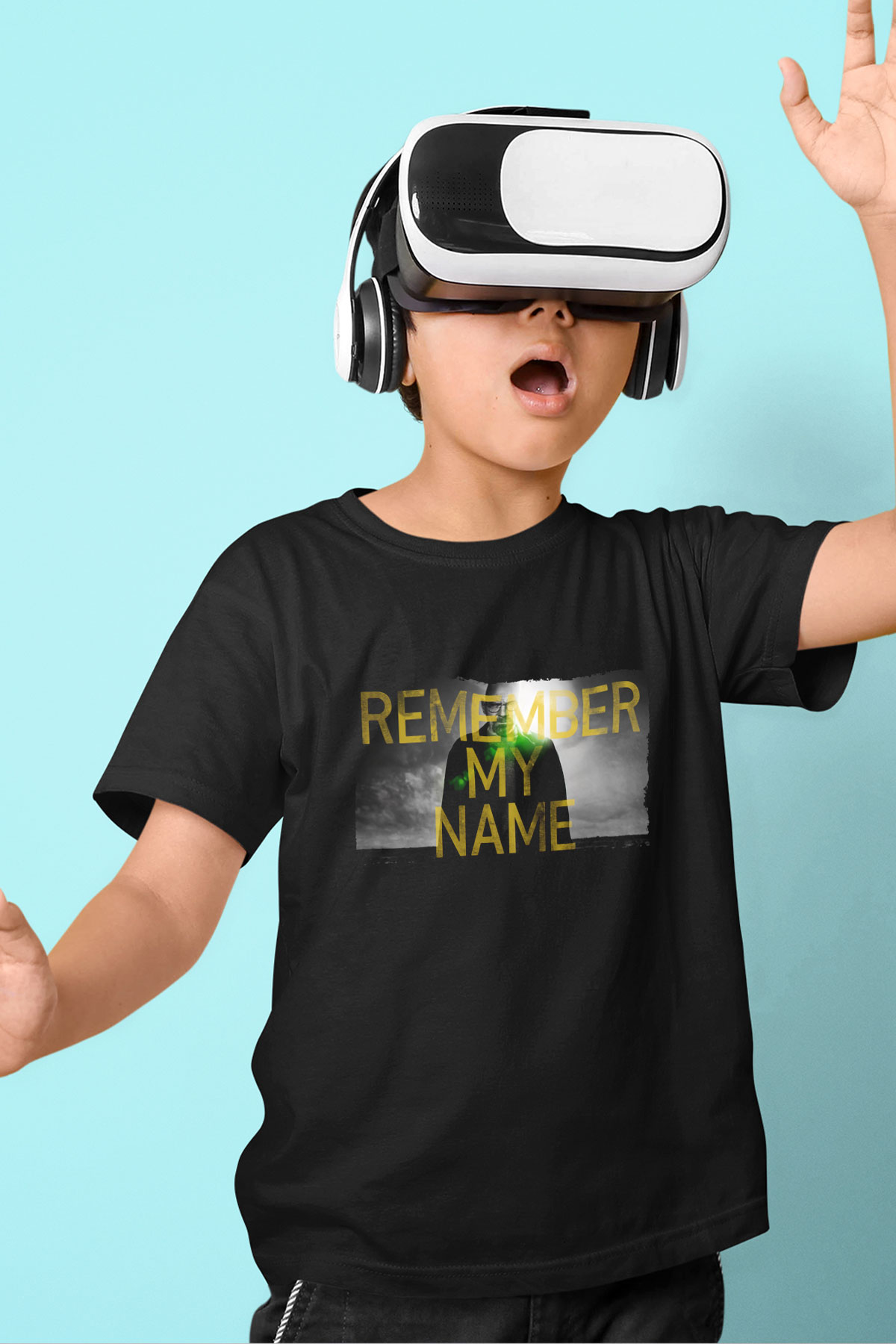 Unisex Breaking Bad Baskılı Siyah Çocuk Tshirt