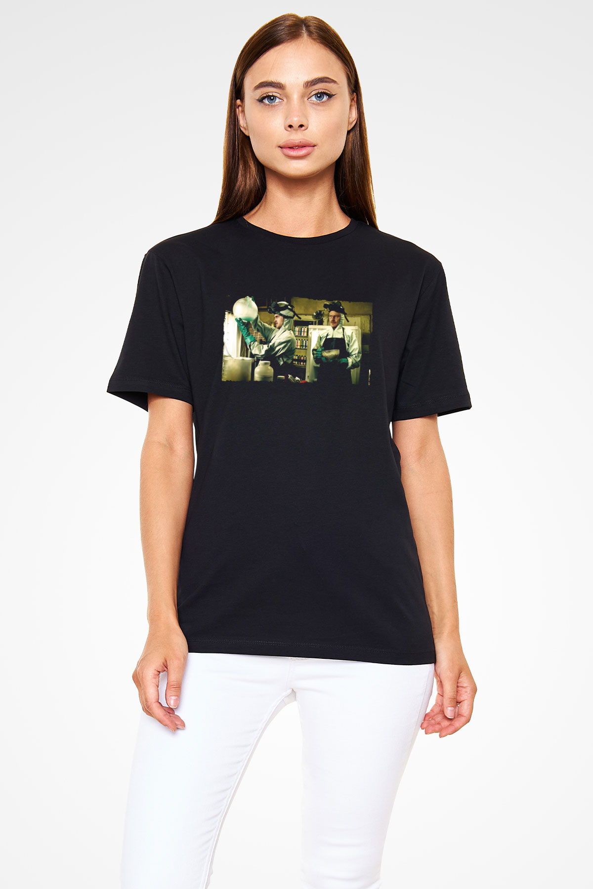 Breaking Bad Baskılı Siyah T-shirt
