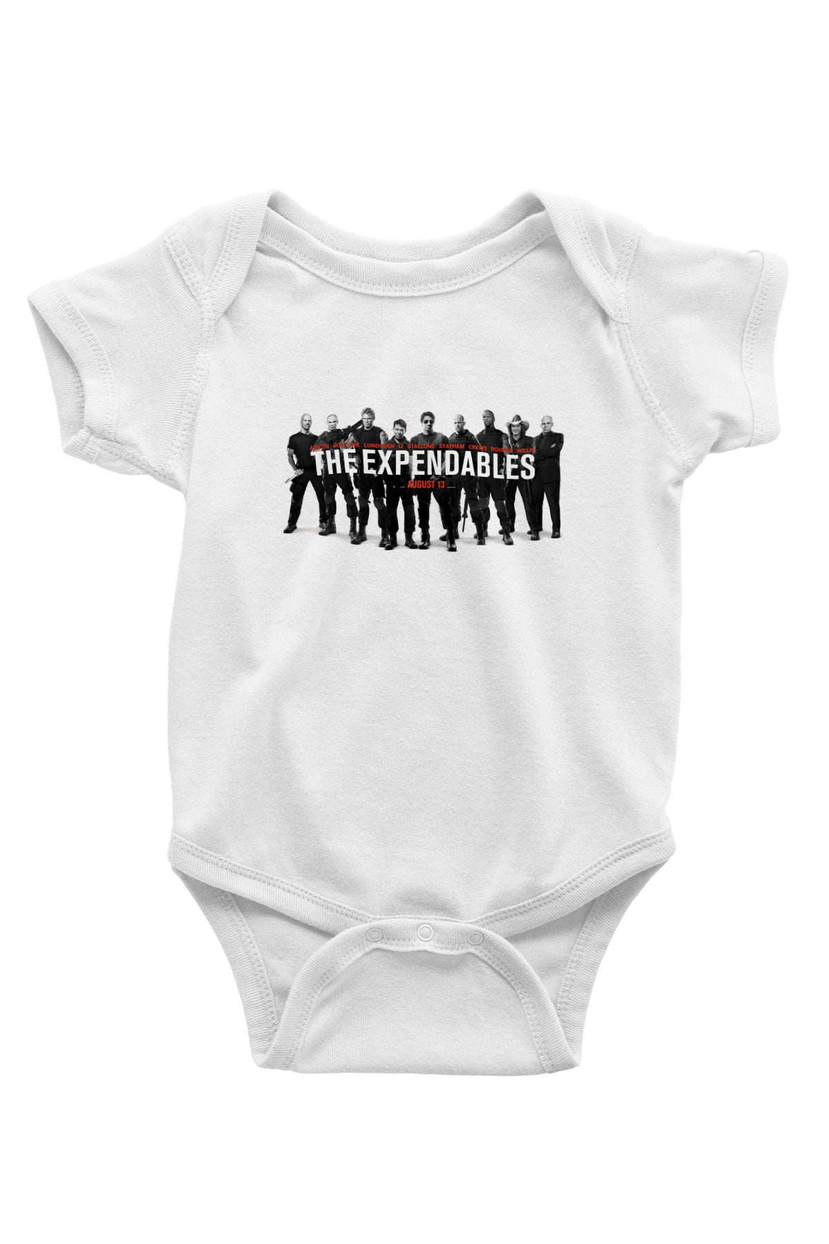 Unisex Cehennem Melekleri 2 (The Expendables 2) Baskılı Bebek Body - Zıbın