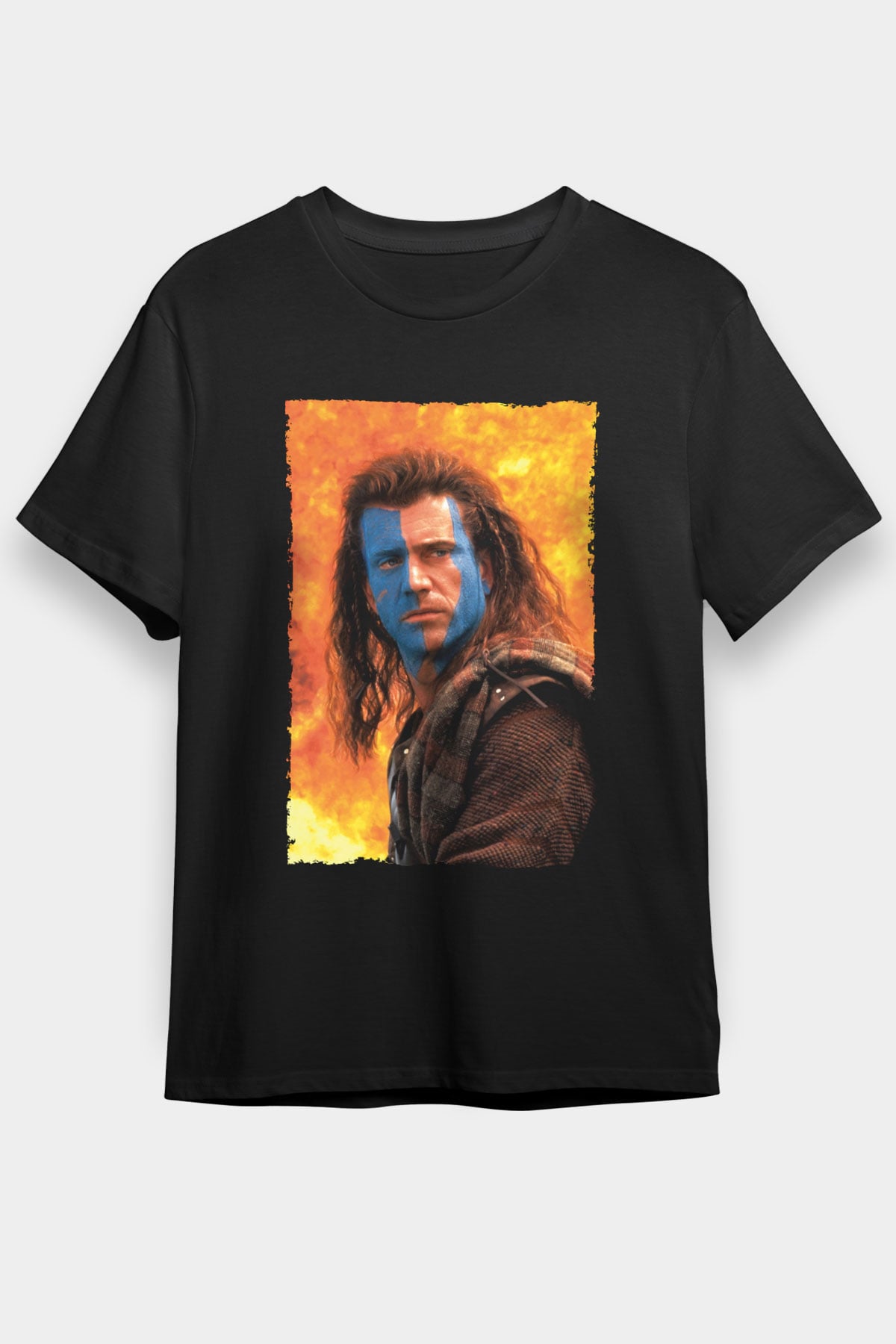 Cesur Yürek (Braveheart) Baskılı Siyah Tişört