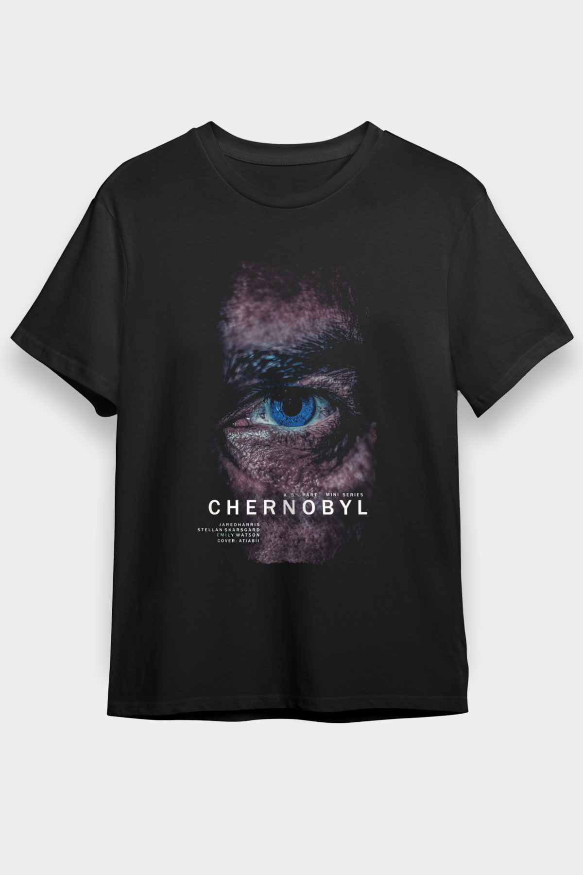 Chernobyl Baskılı Siyah Tshirt