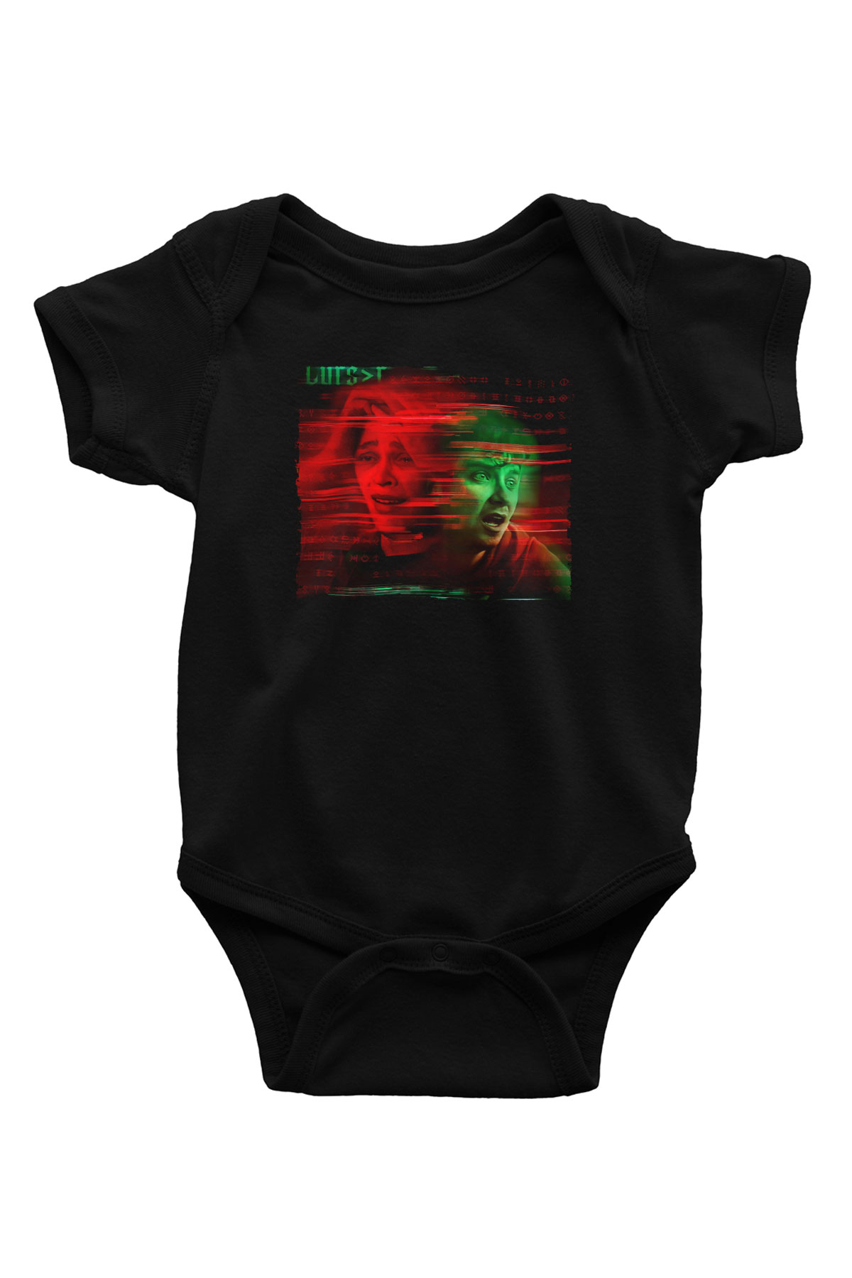 Unisex Choose or Die Baskılı Siyah Bebek Body - Zıbın