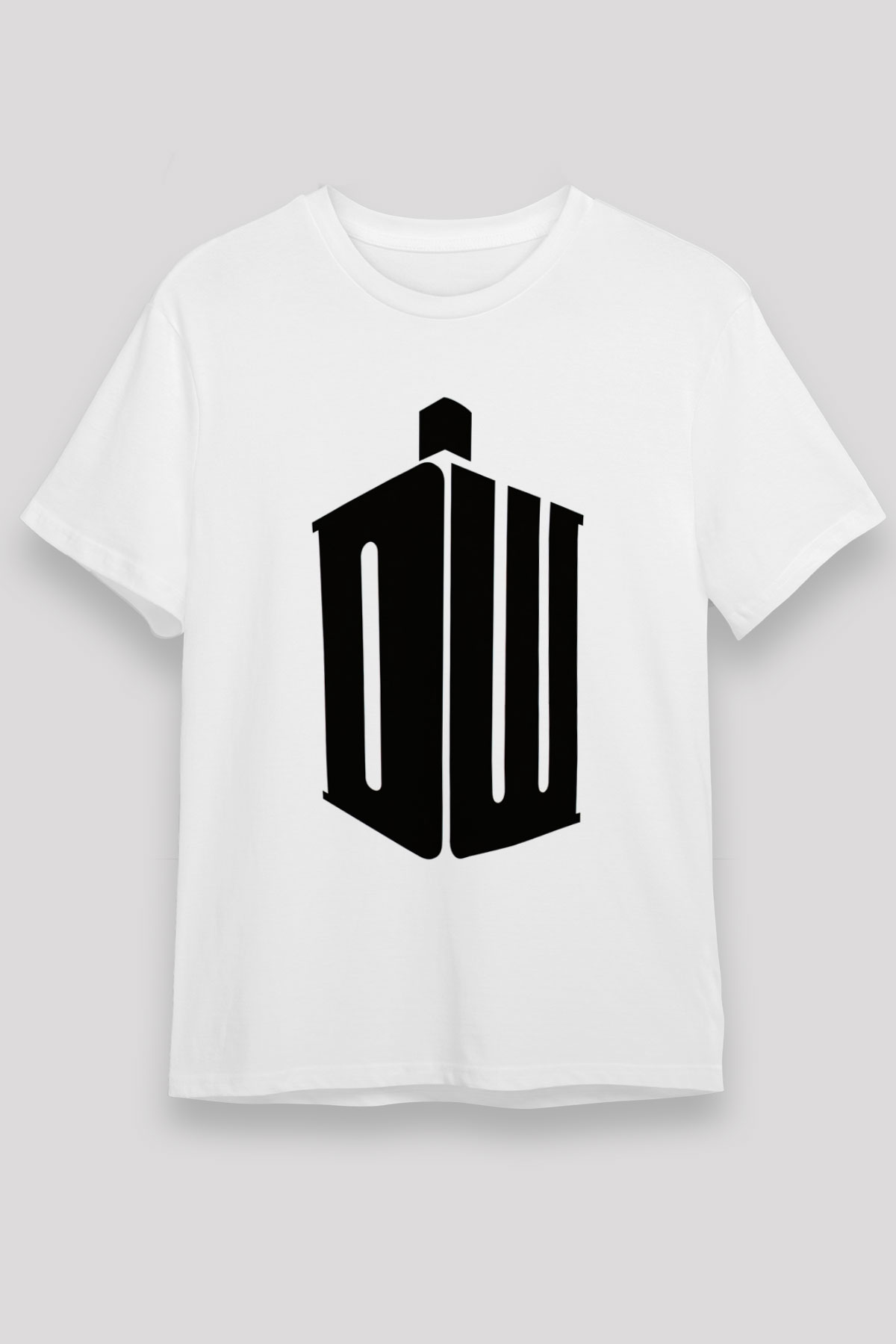 Doctor Who Baskılı Beyaz Tişört