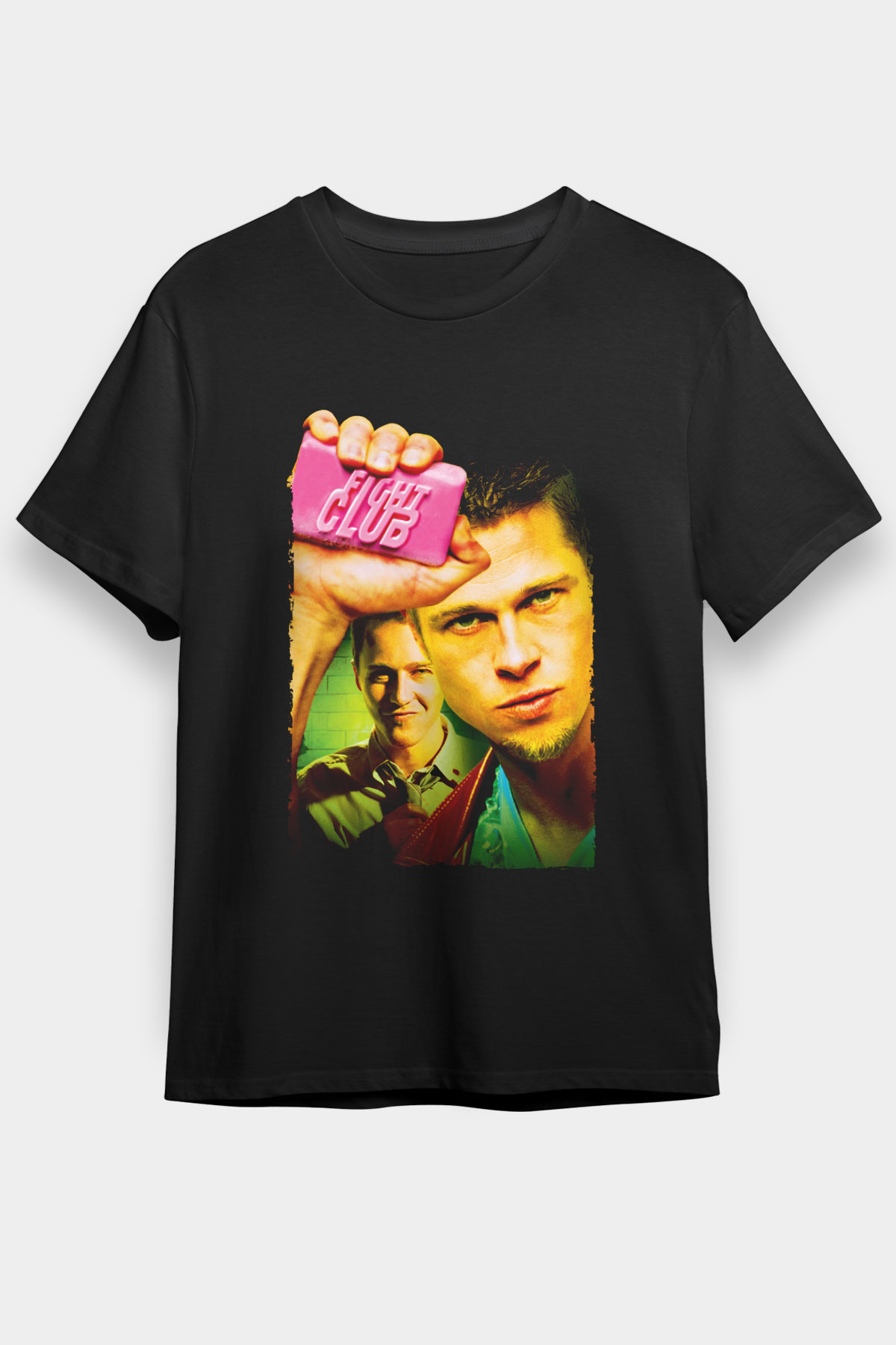 Dövüş Kulübü (Fight Club) Baskılı Siyah T-shirt