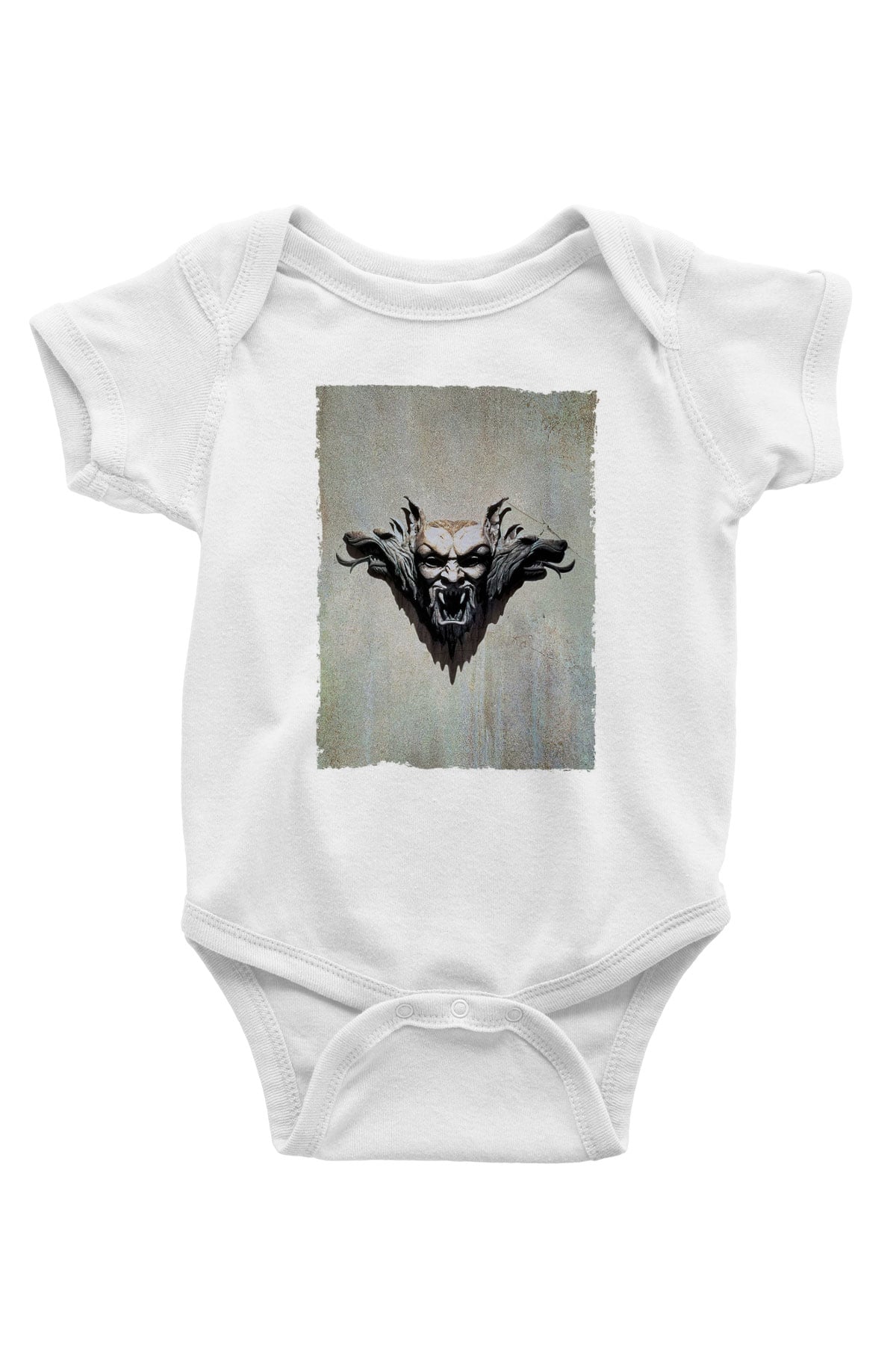 Unisex Drakula Baskılı Bebek Body - Zıbın