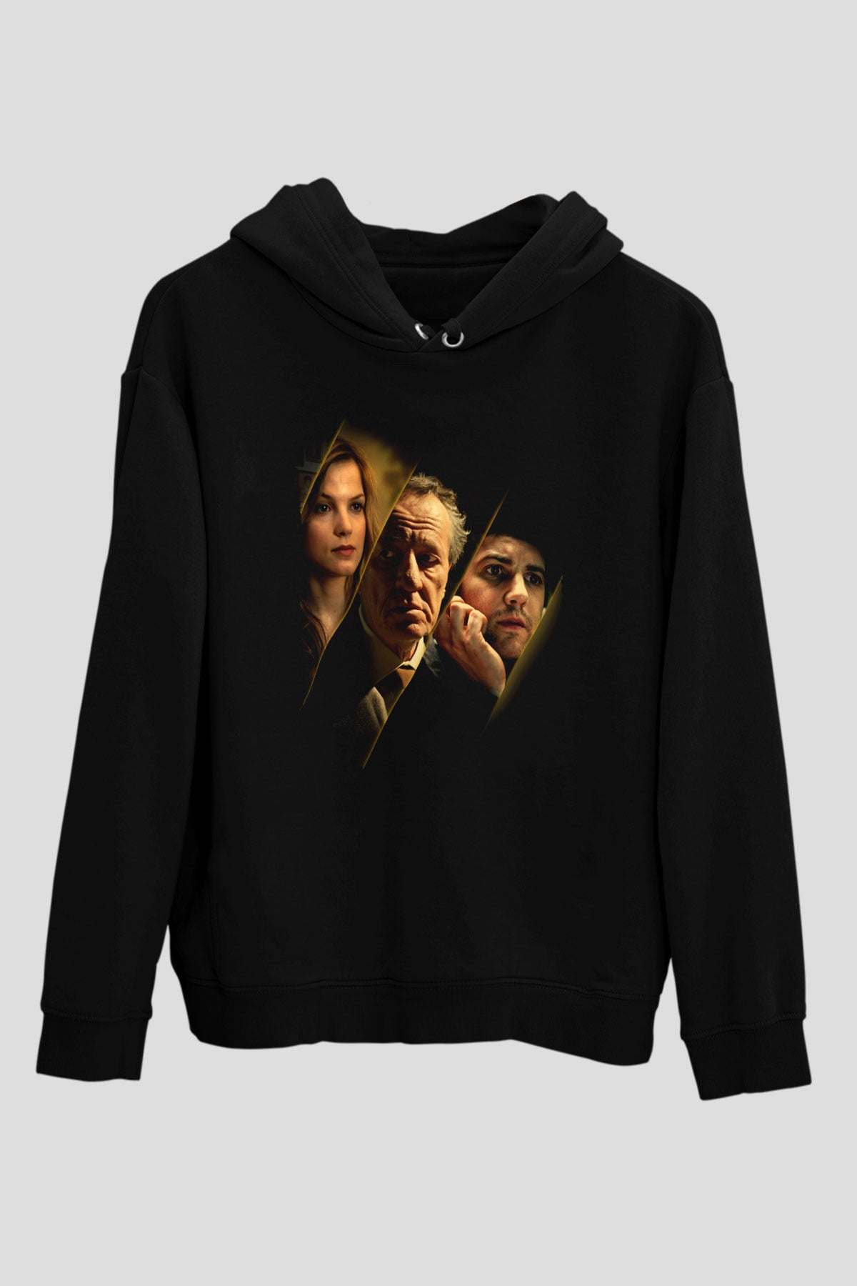 Unisex En İyi Teklif (The Best Offer) Baskılı Siyah Kapüşonlu Sweatshirt